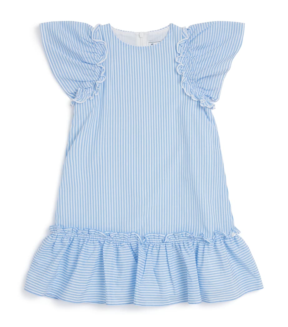Cotton-Blend Stripe Dress (2-12 Years) 47BLEUET Image 1
