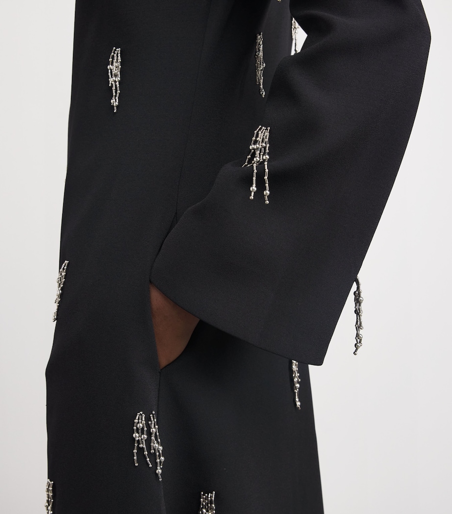 Embellished Coretta Midi Dress BLACK Image 4