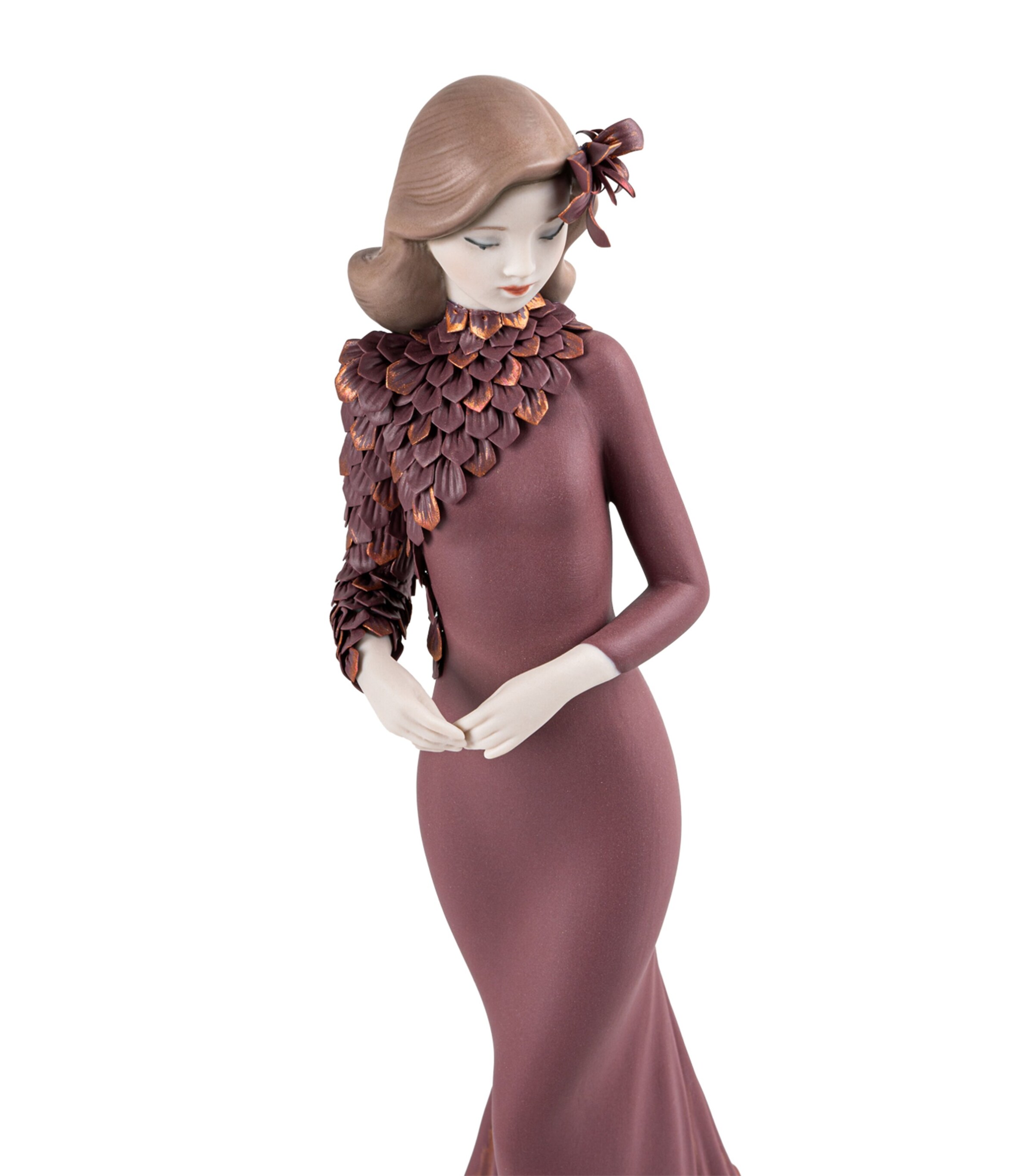Lladró Haute Allure Timeless Style Sculpture Maroon Image 5