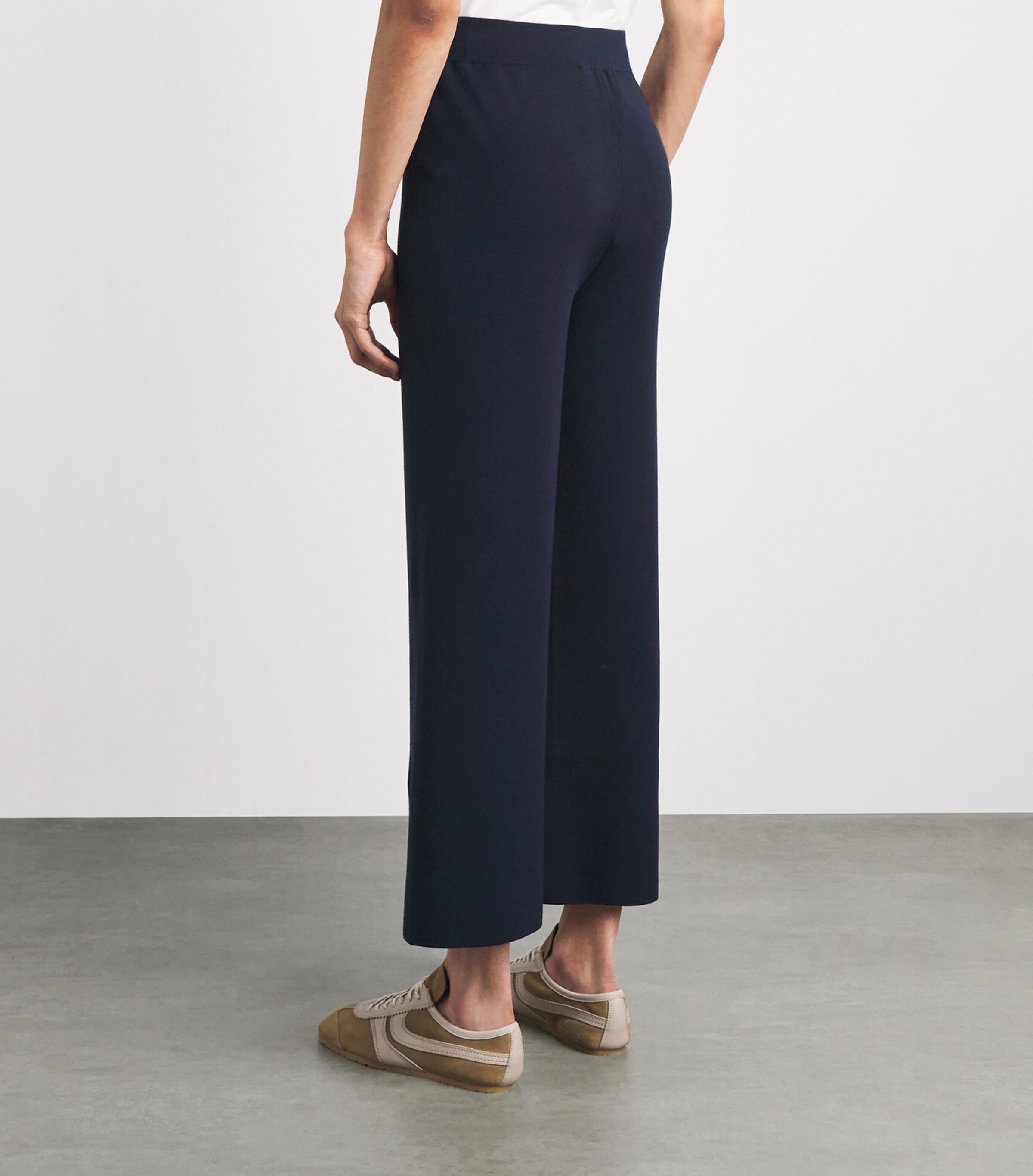 MM Womens Knitted Wide-Leg Trousers Ultramarine Image 5