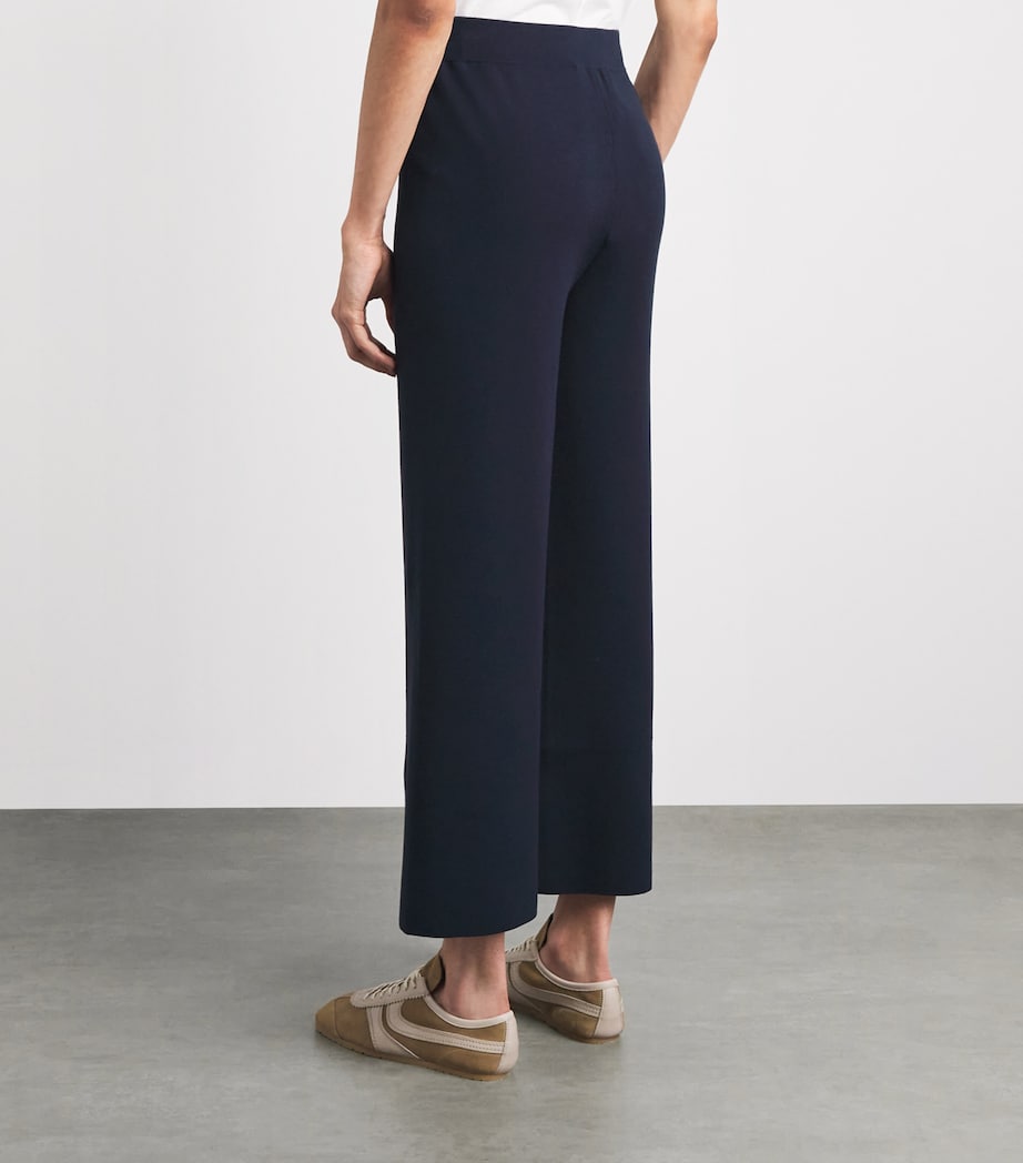 MM Womens Knitted Wide-Leg Trousers Ultramarine Image 5