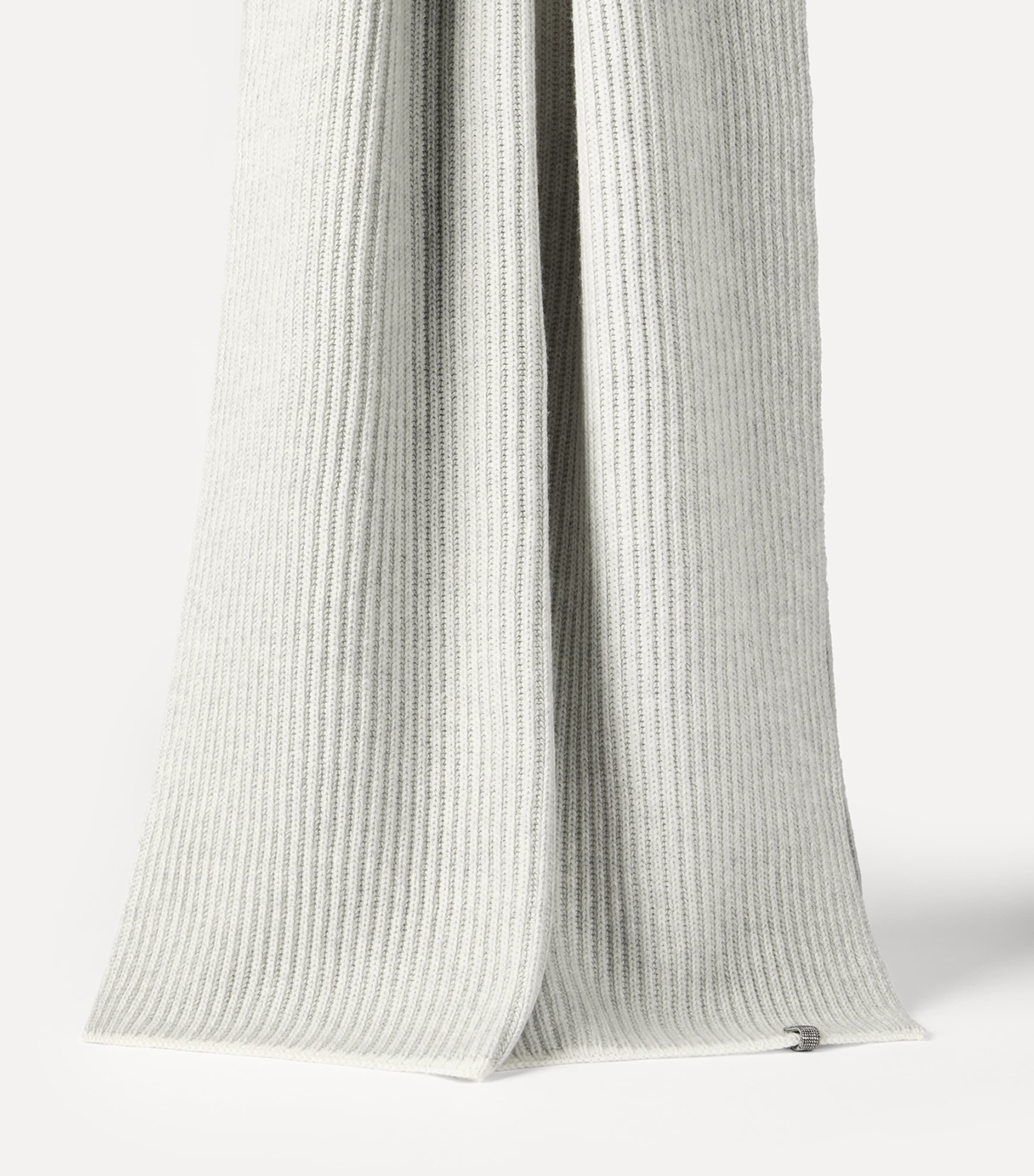 Brunello Cucinelli Cashmere Ribbed Monili-Detail Scarf Image 2