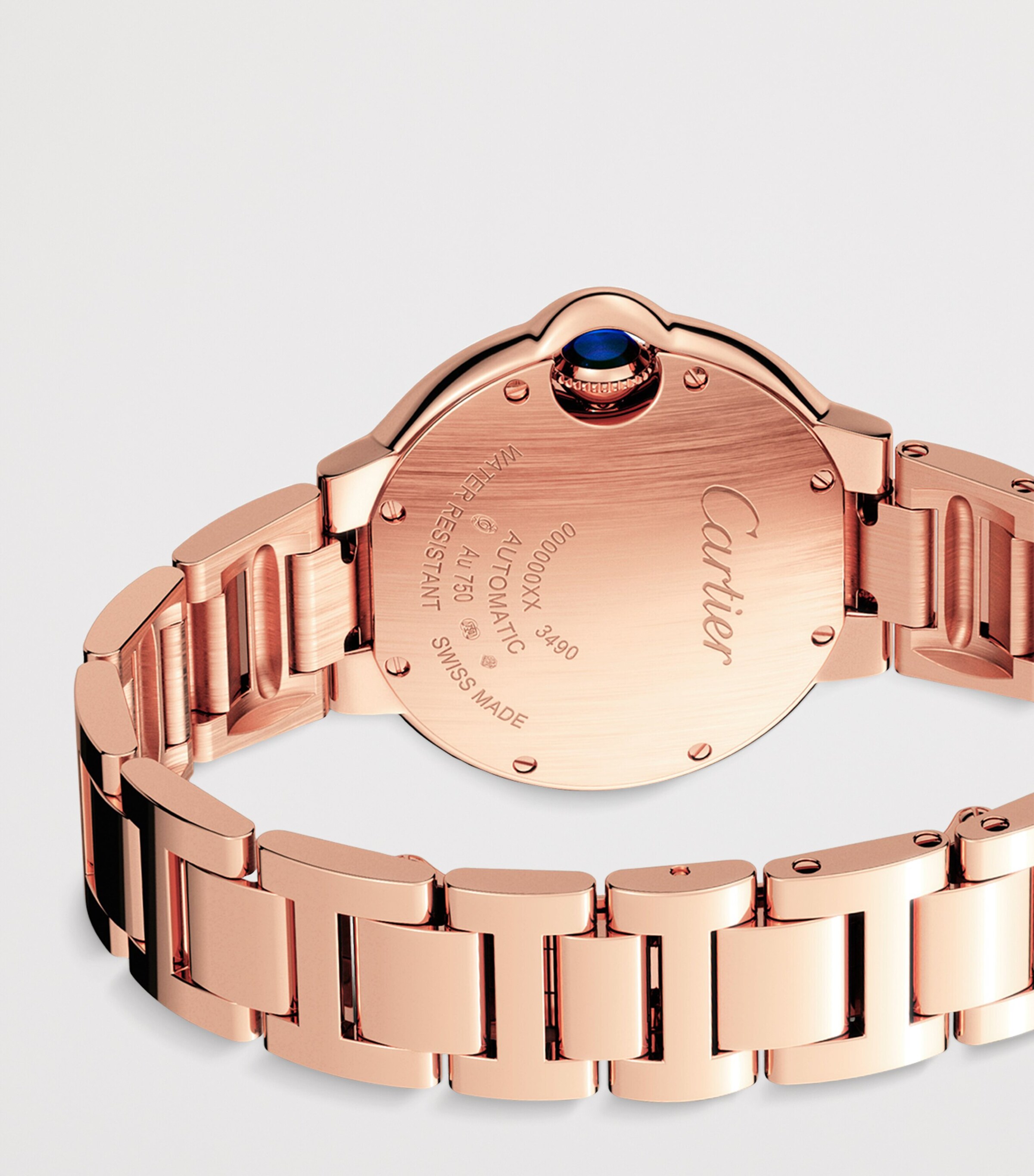 Cartier Rose Gold and Diamond Ballon Bleu de Cartier Watch 33mm Rose Gold Image 5