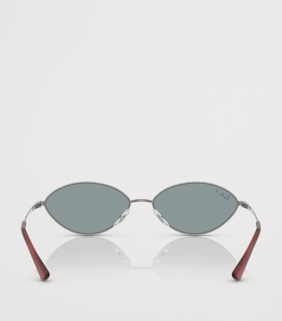 Ray-Ban RB3757 Kai Bio-Based Oval Sunglasses Grey Image 4
