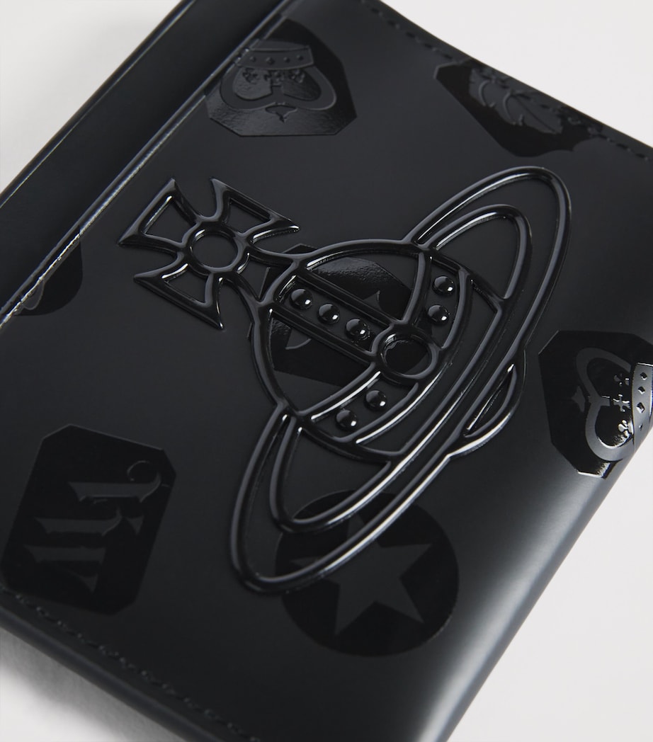Vivienne Westwood Leather Logo Card Holder Black Image 3