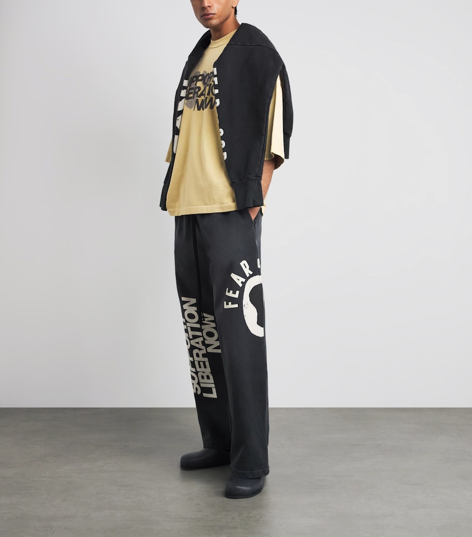 Fear Of God Mens x DSYF Support Liberation Now T-Shirt Clay/ Image 2