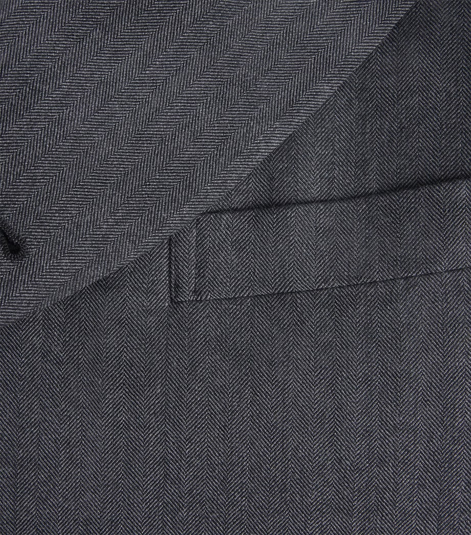 Comme Des Garçons Homme Plus Mens Wool-Blend Short Blazer Gray Image 6