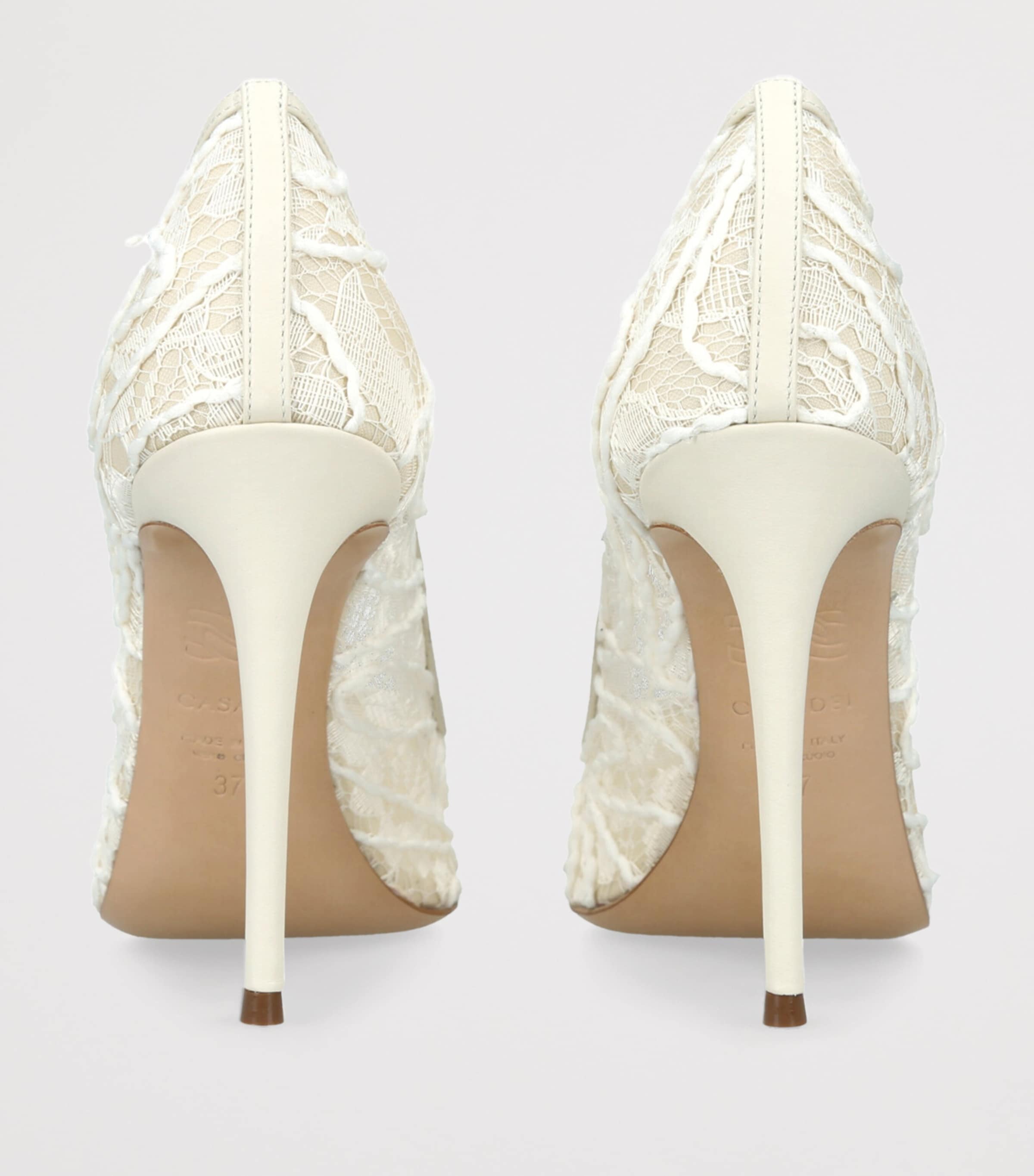 Lace Julia Pumps 100 WINTER WHT Image 2