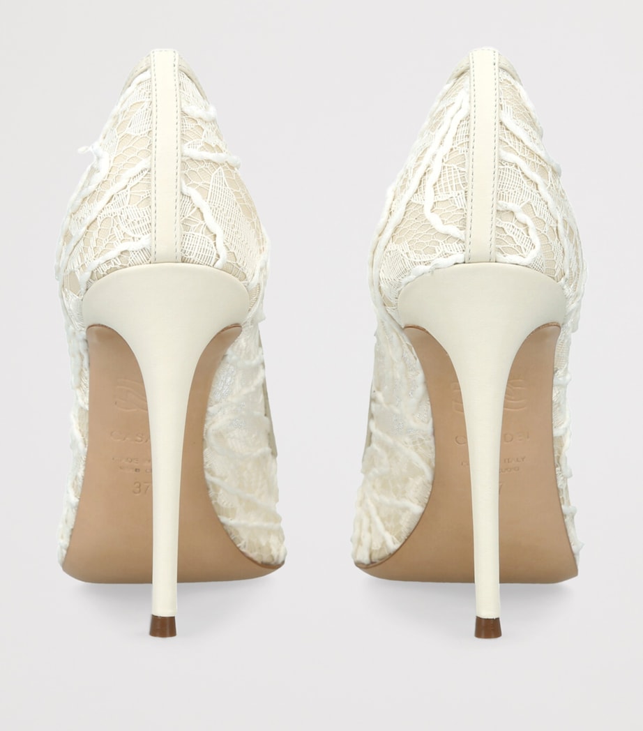 Lace Julia Pumps 100 WINTER WHT Image 2