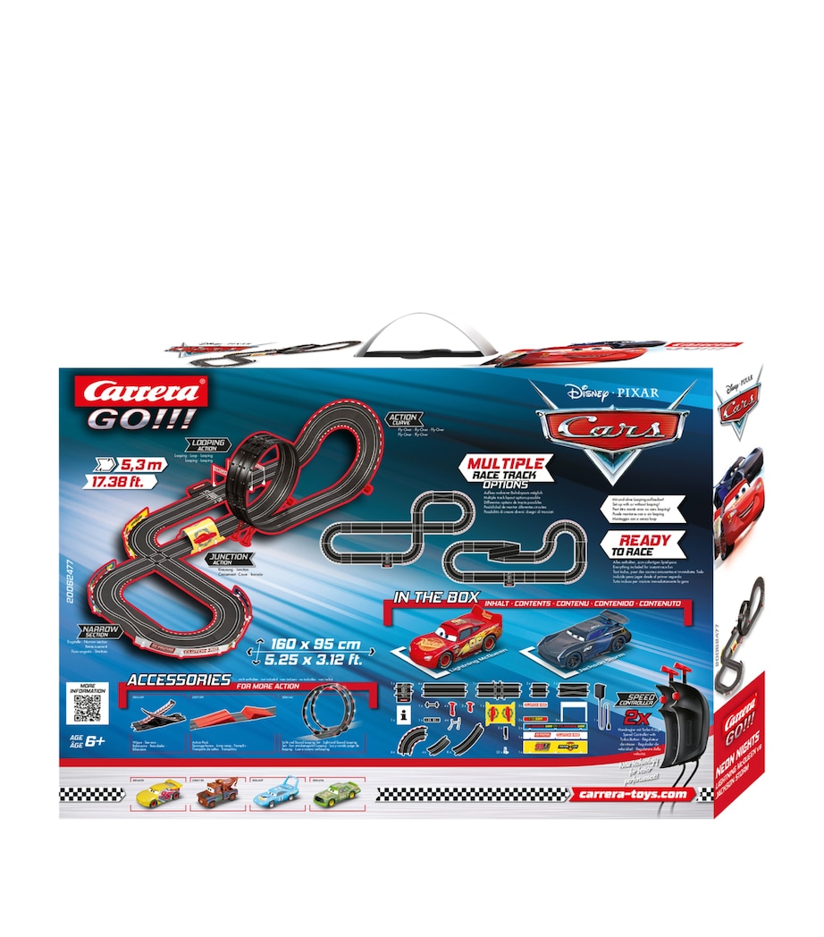 Disney-Pixar Cars "Neon Nights" GO!!! Slot Racing Set MULTI Image 2