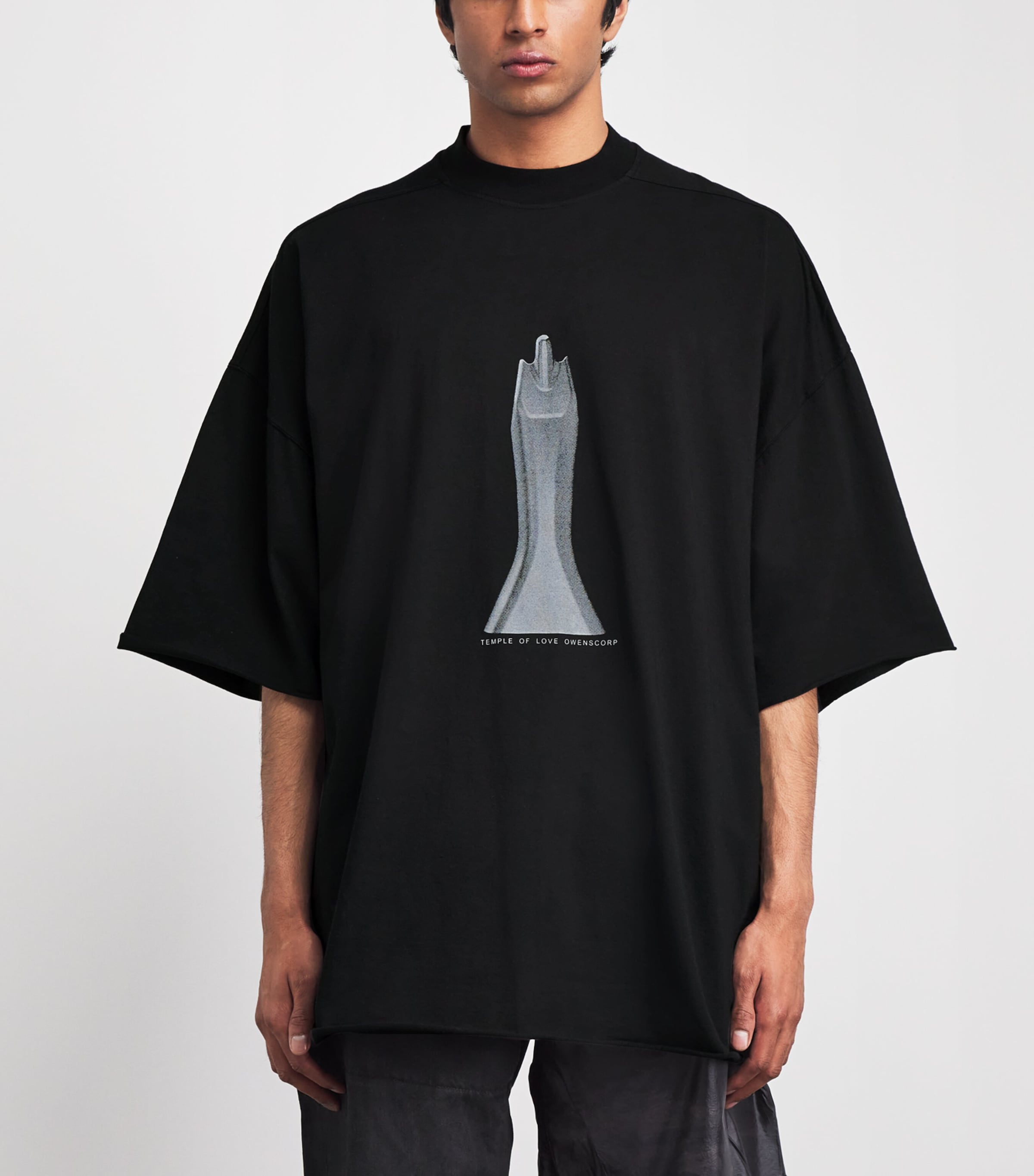 H.　Rick Owensブラック コットン Tシャツ Sサイズ Rick Owens Black Cotton Statue T-Shirt | Harrods US