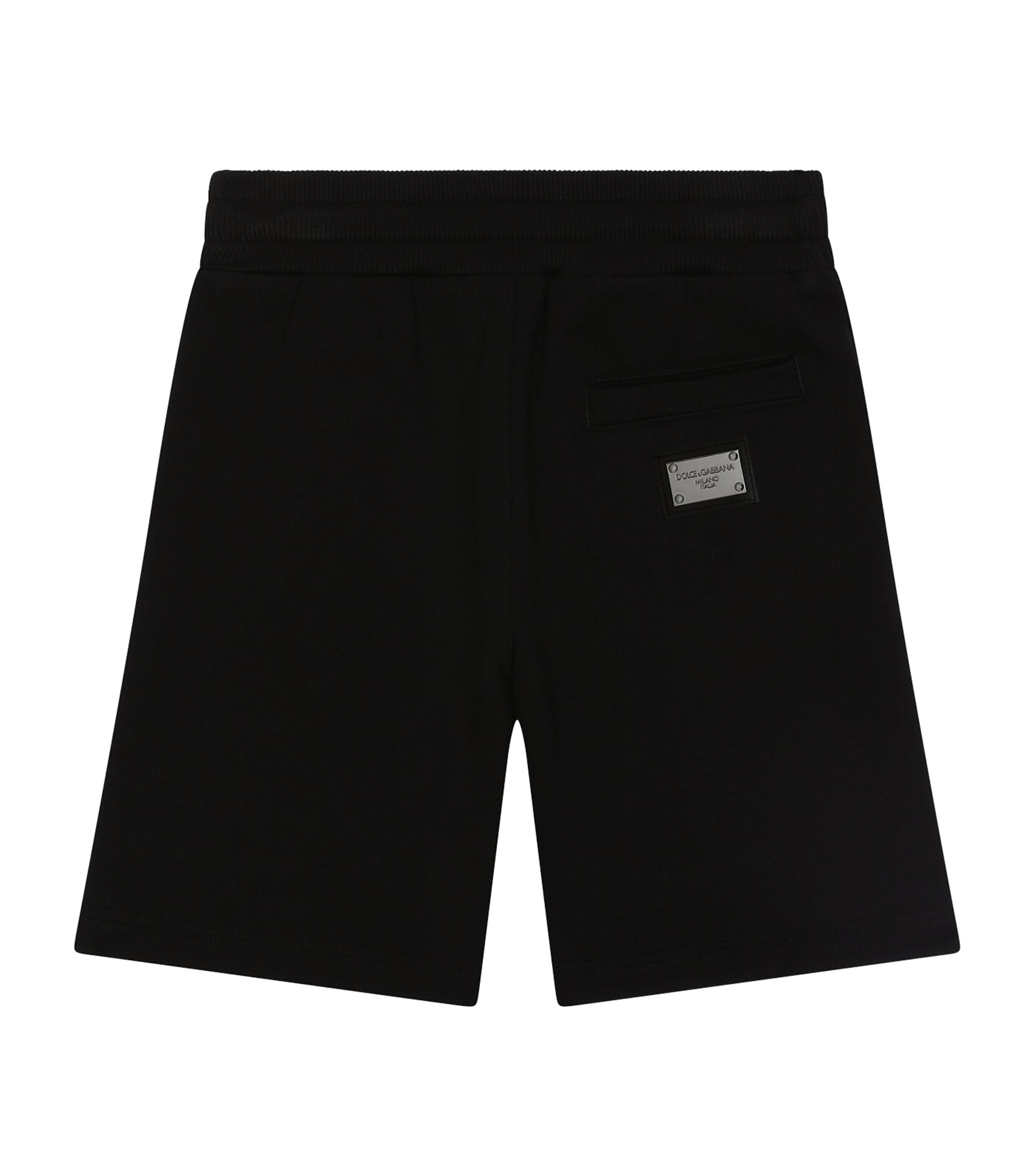 Dolce&Gabbana Kids Cotton Bermuda Shorts (2-6 Years) Black Image 2