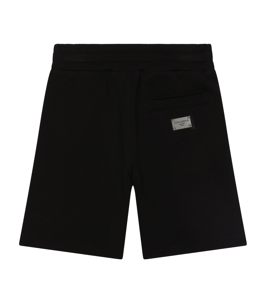 Dolce&Gabbana Kids Cotton Bermuda Shorts (2-6 Years) Black Image 2