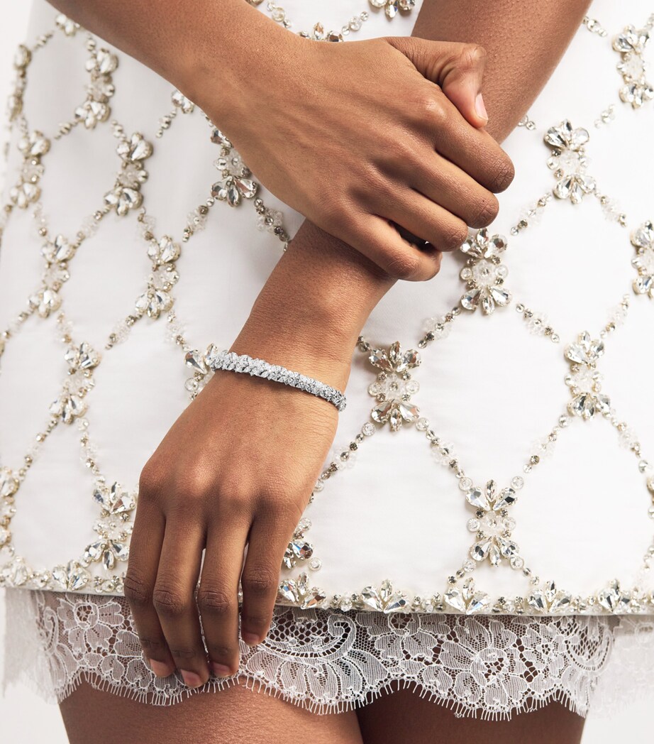 Yeprem White Gold and Diamond Bangle White Gold Image 5