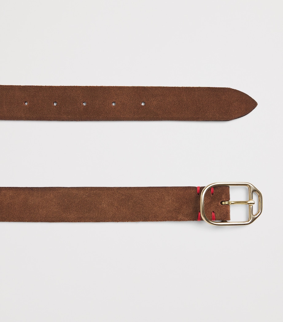 Eleventy Suede Belt Cacao Image 3