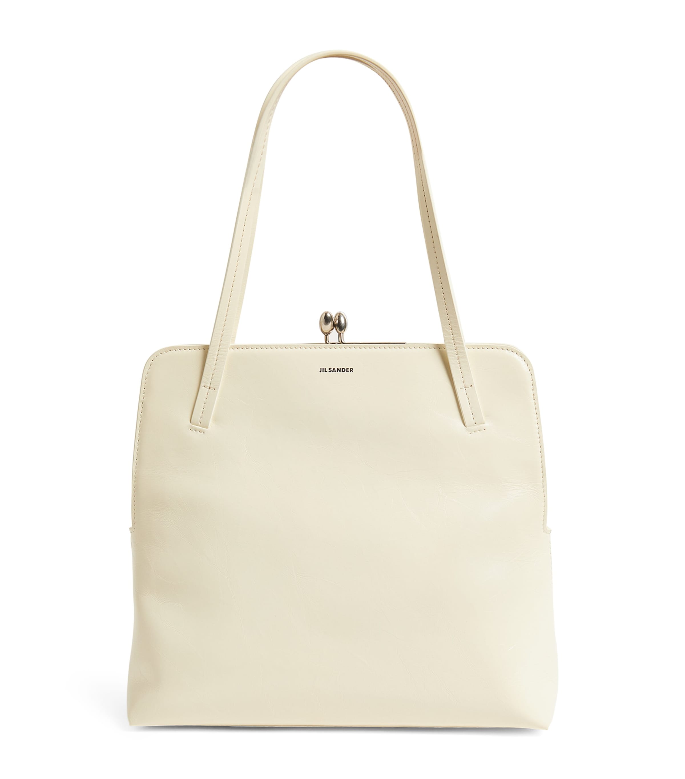 Jil Sander Medium Goji Square Bag In White