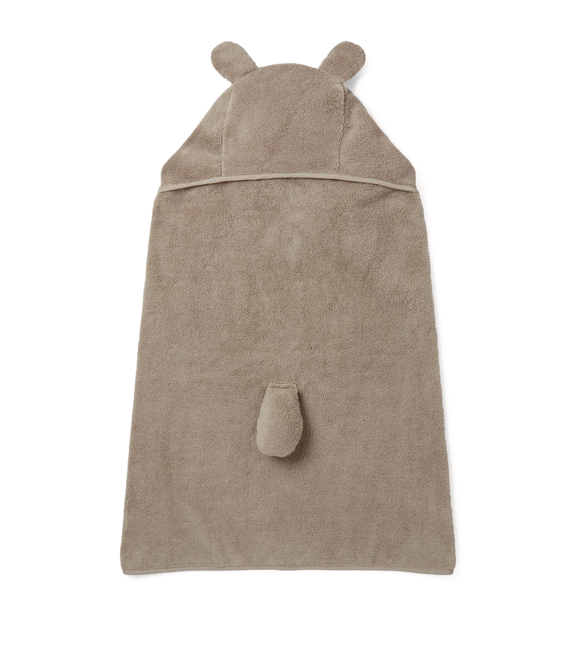 Bear Hooded Towel TAUPE Image 3