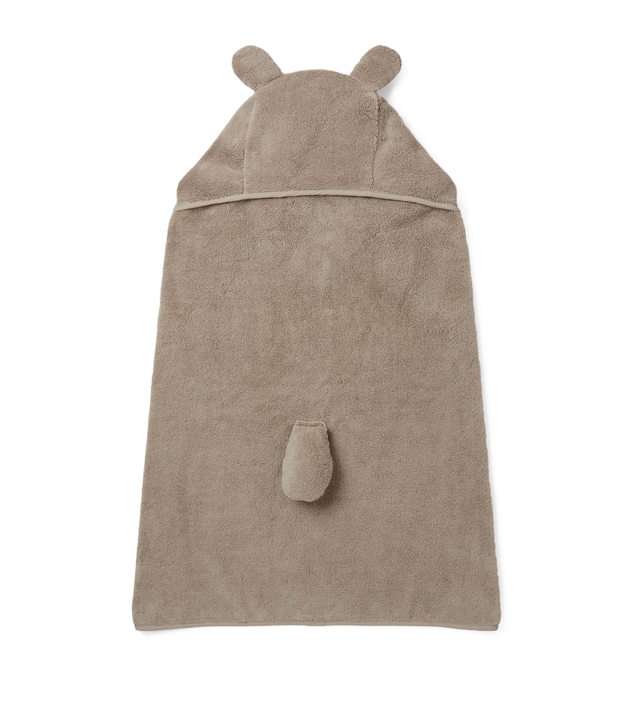 Bear Hooded Towel TAUPE Image 3