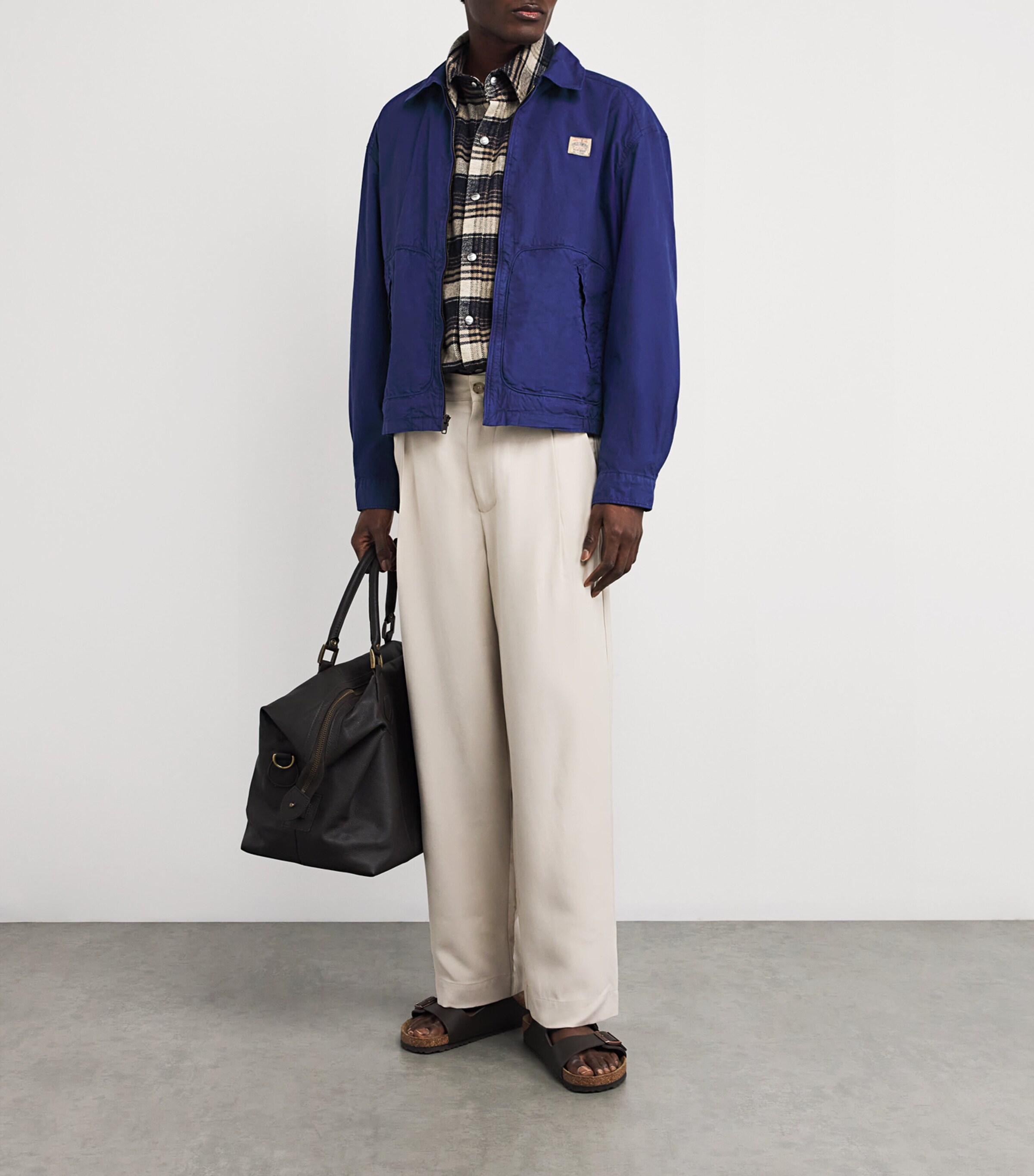 Cotton Twill Lightweight Jacket NAVY Image 2