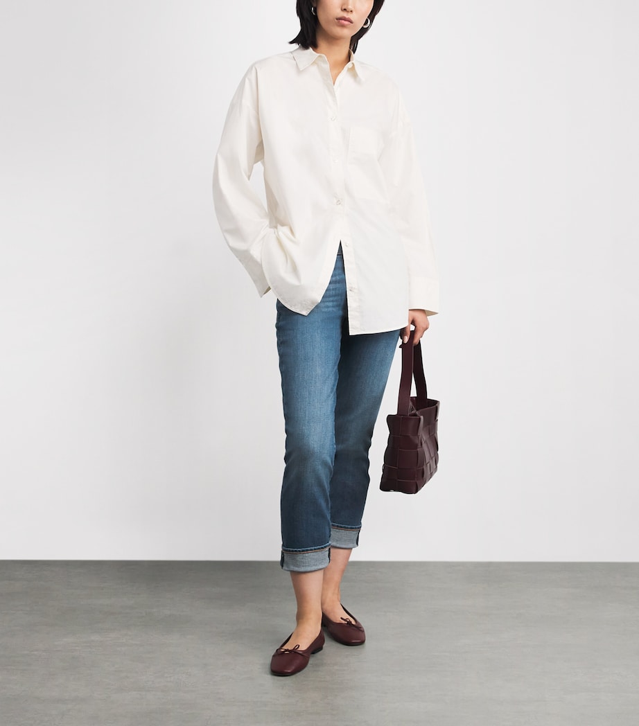 Cuffed Relaxed Skinny Jeans RETRO FADE WITH Image 2