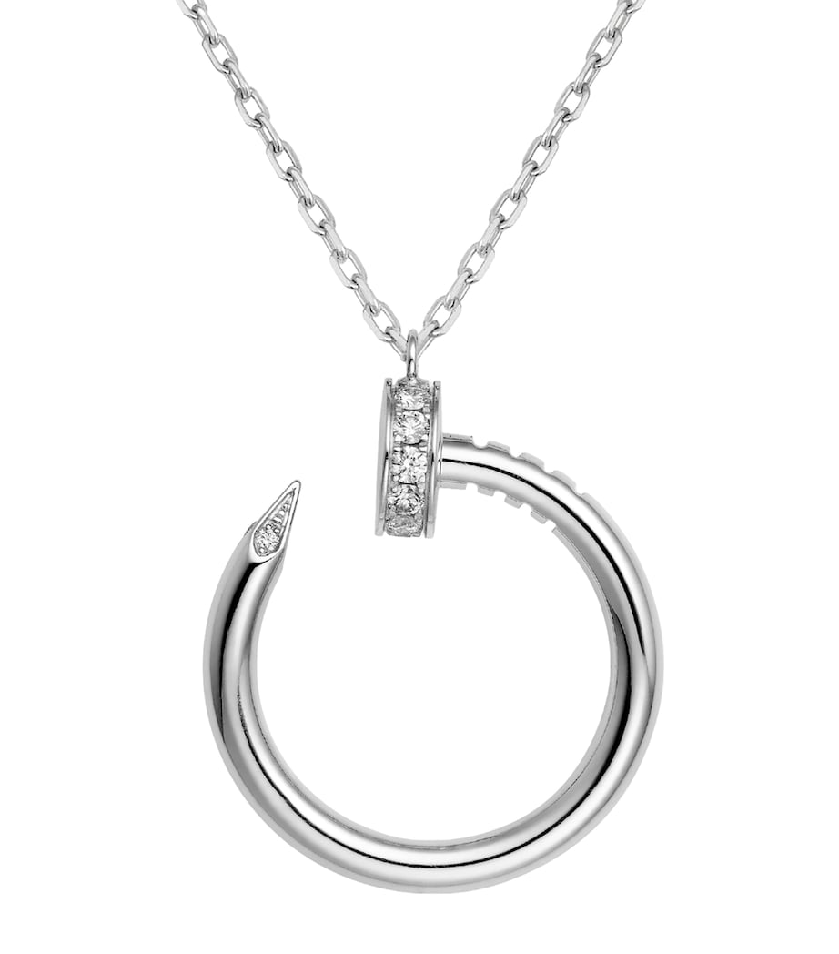 White Gold and Diamond Juste un Clou Necklace WHITE GOLD Image 3