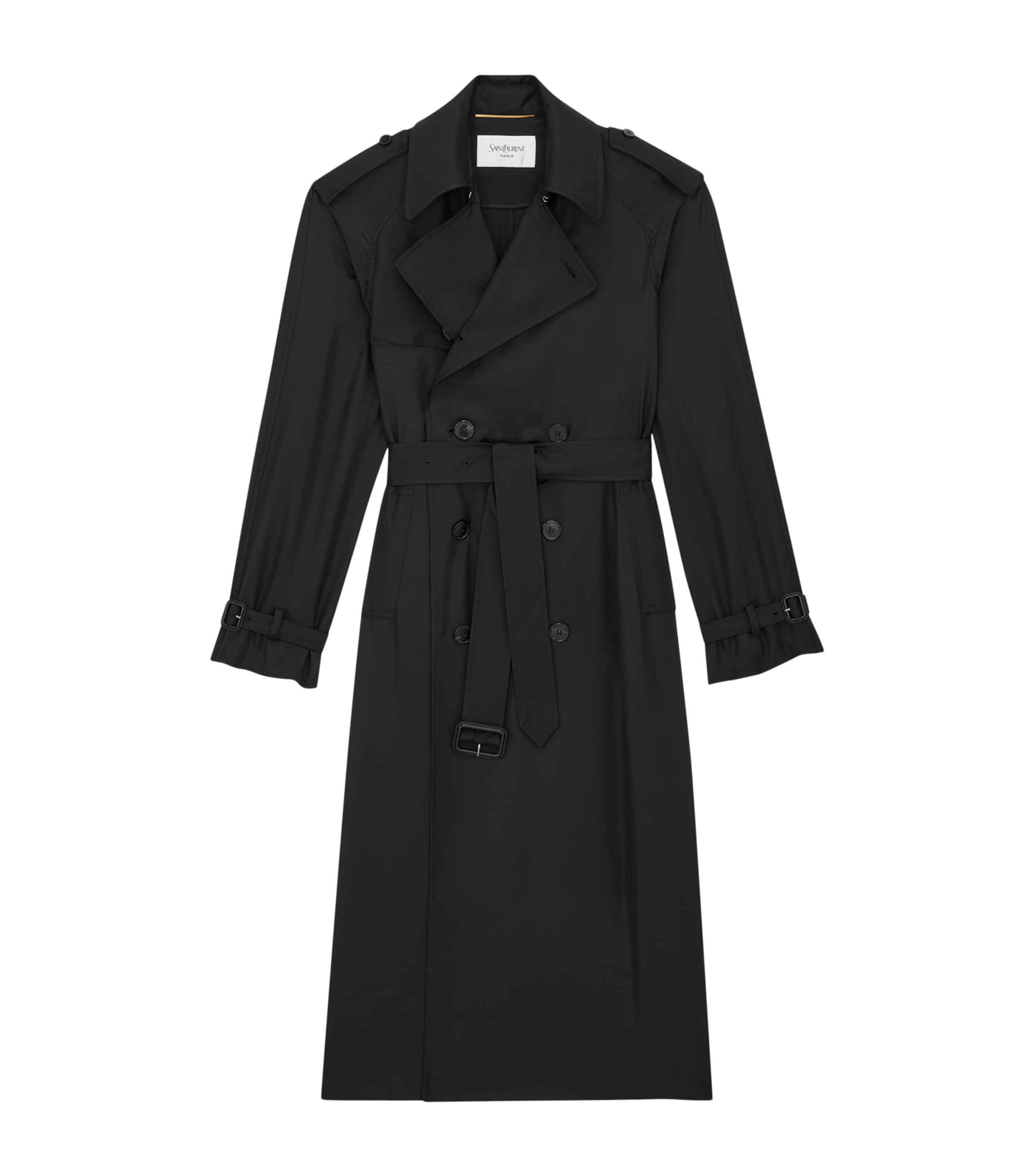 Saint Laurent Womens Silk Trench Coat Image 1