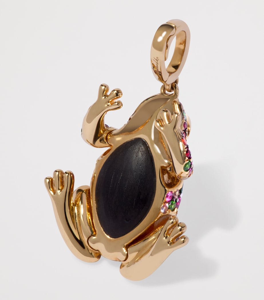 Yellow Gold Mythology Frog Charm Pendant YELLOW GOLD Image 3