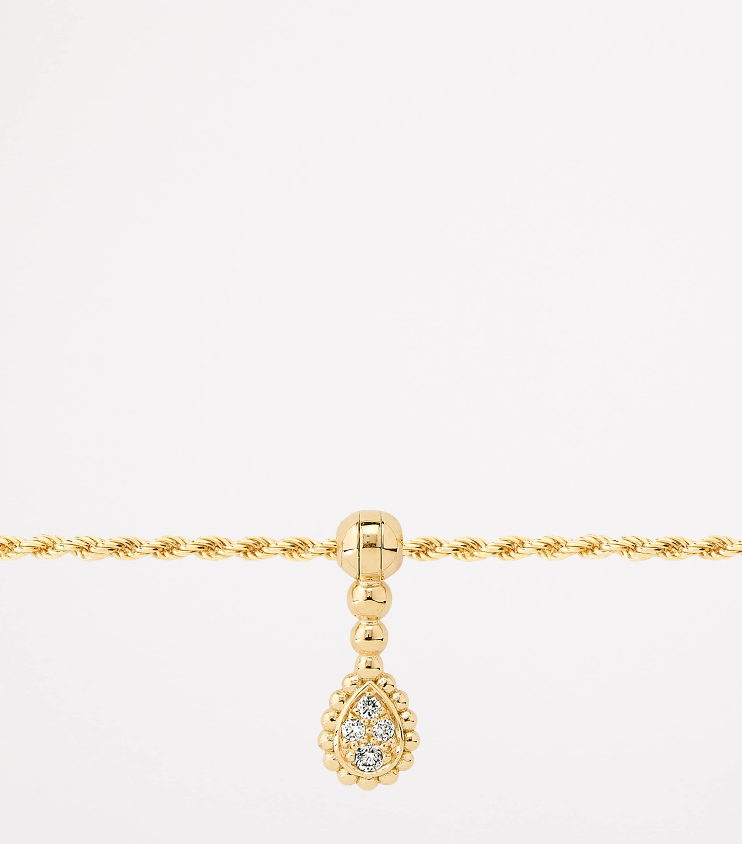 Yellow Gold and Diamond Serpent Bohème Ankle Bracelet YELLOW GOLD Image 4