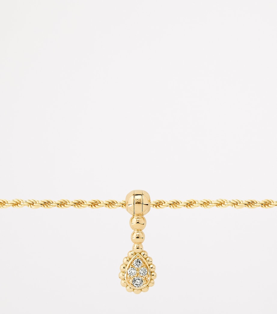 Yellow Gold and Diamond Serpent Bohème Ankle Bracelet YELLOW GOLD Image 4