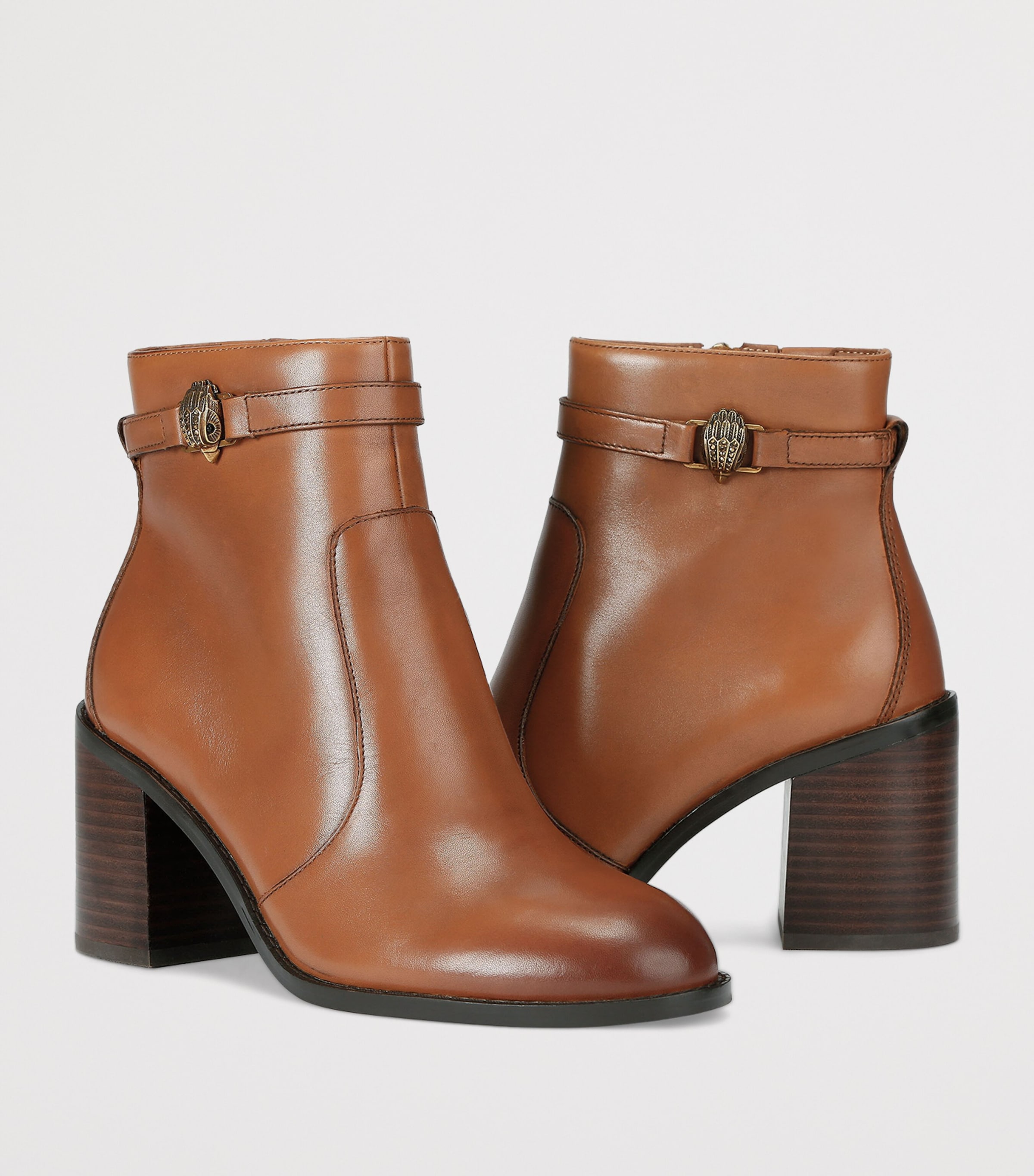 Leather Shoreditch Ankle Boots TAN Image 2