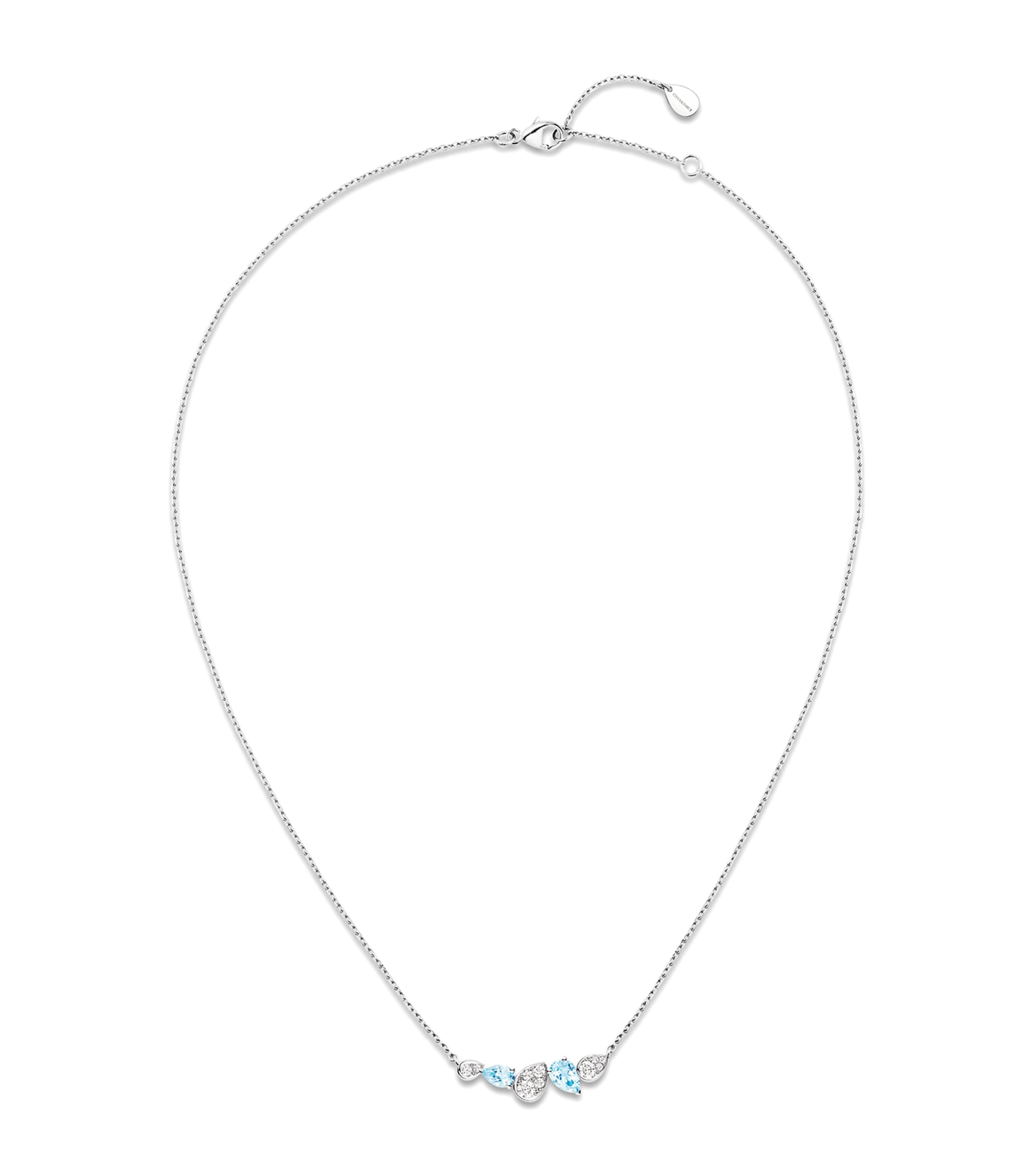 Chaumet White Gold, Diamond and Aquamarine Joséphine Ronde d'Aigrettes Necklace White Gold Image 1