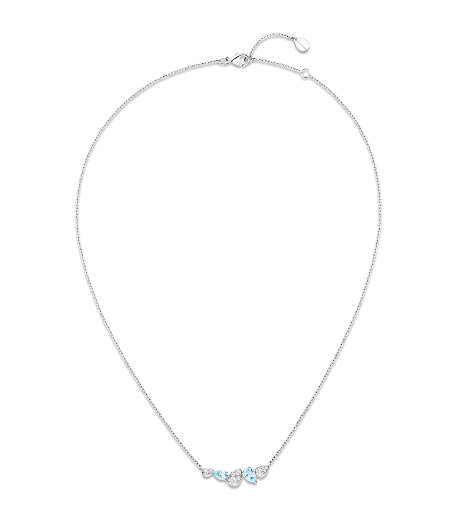 Chaumet White Gold, Diamond and Aquamarine Joséphine Ronde d'Aigrettes Necklace White Gold Image 1
