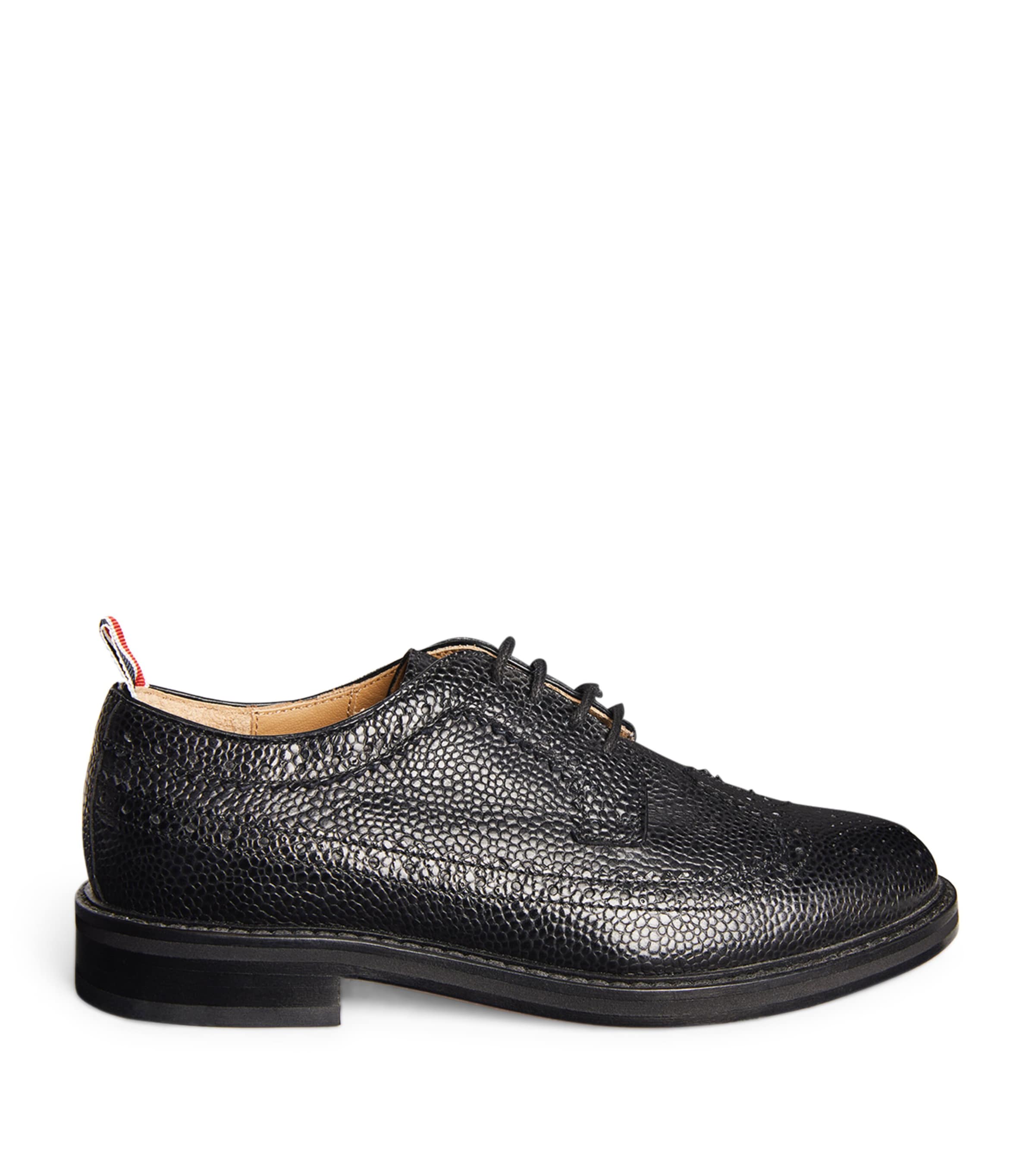 Leather Longwing Brogues BLACK Image 4
