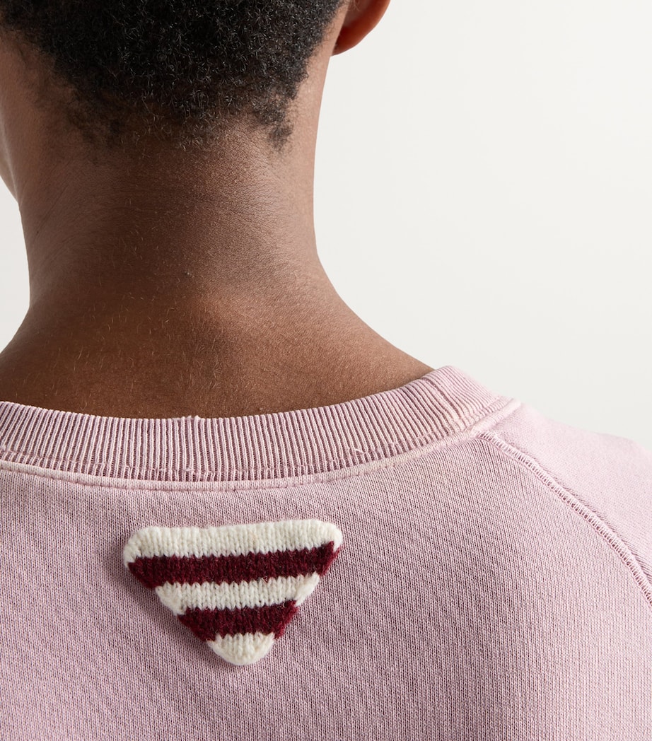 Prada Womens Cotton Crew-Neck Sweatshirt Image 6