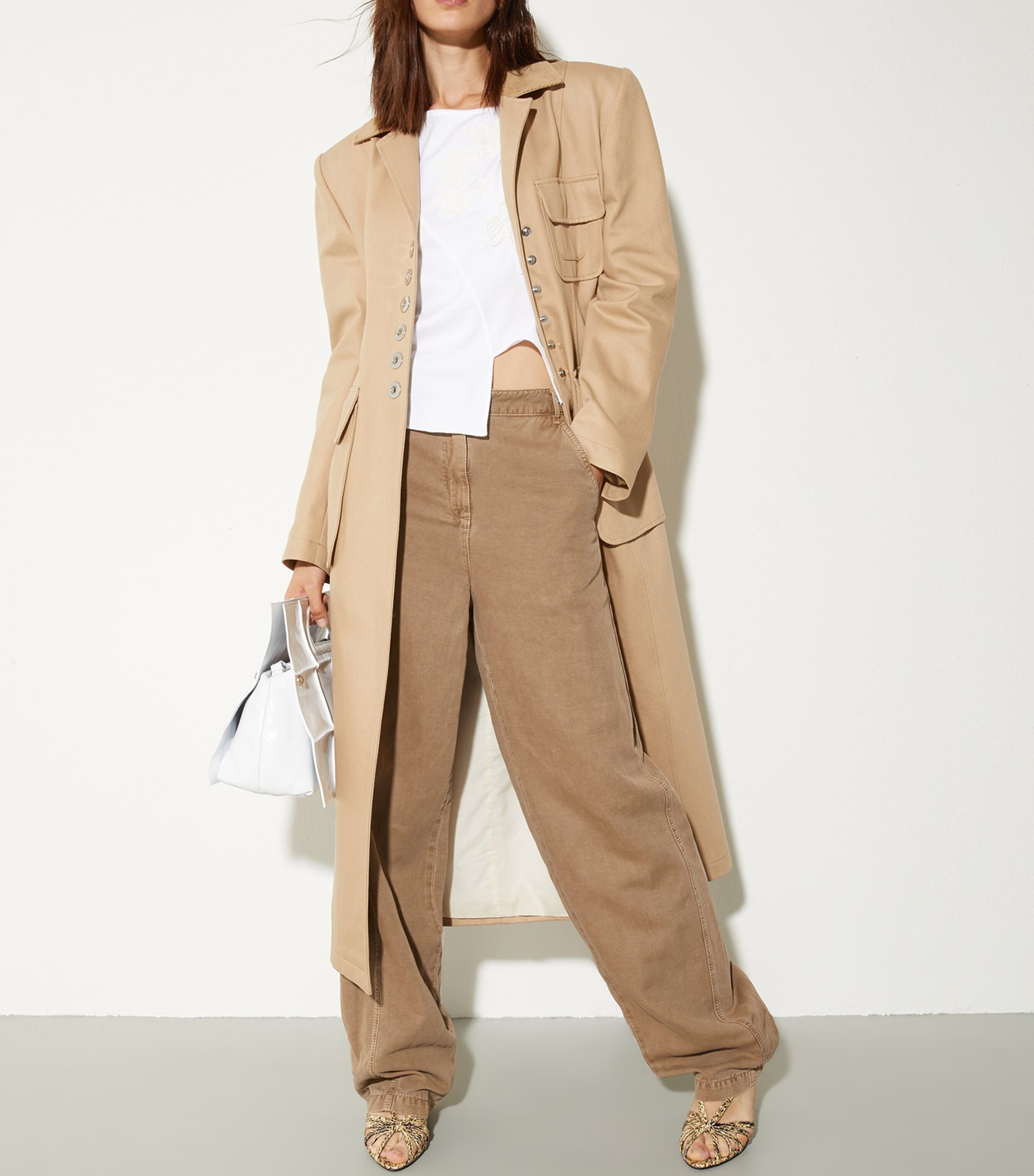 MAX&Co. Womens Twill Trousers Cocoa Image 2
