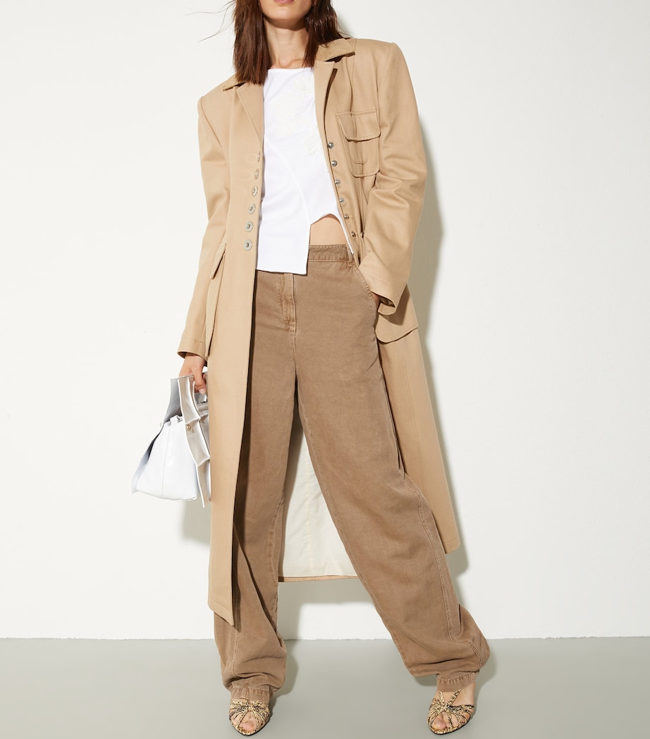 MAX&Co. Womens Twill Trousers Cocoa Image 2