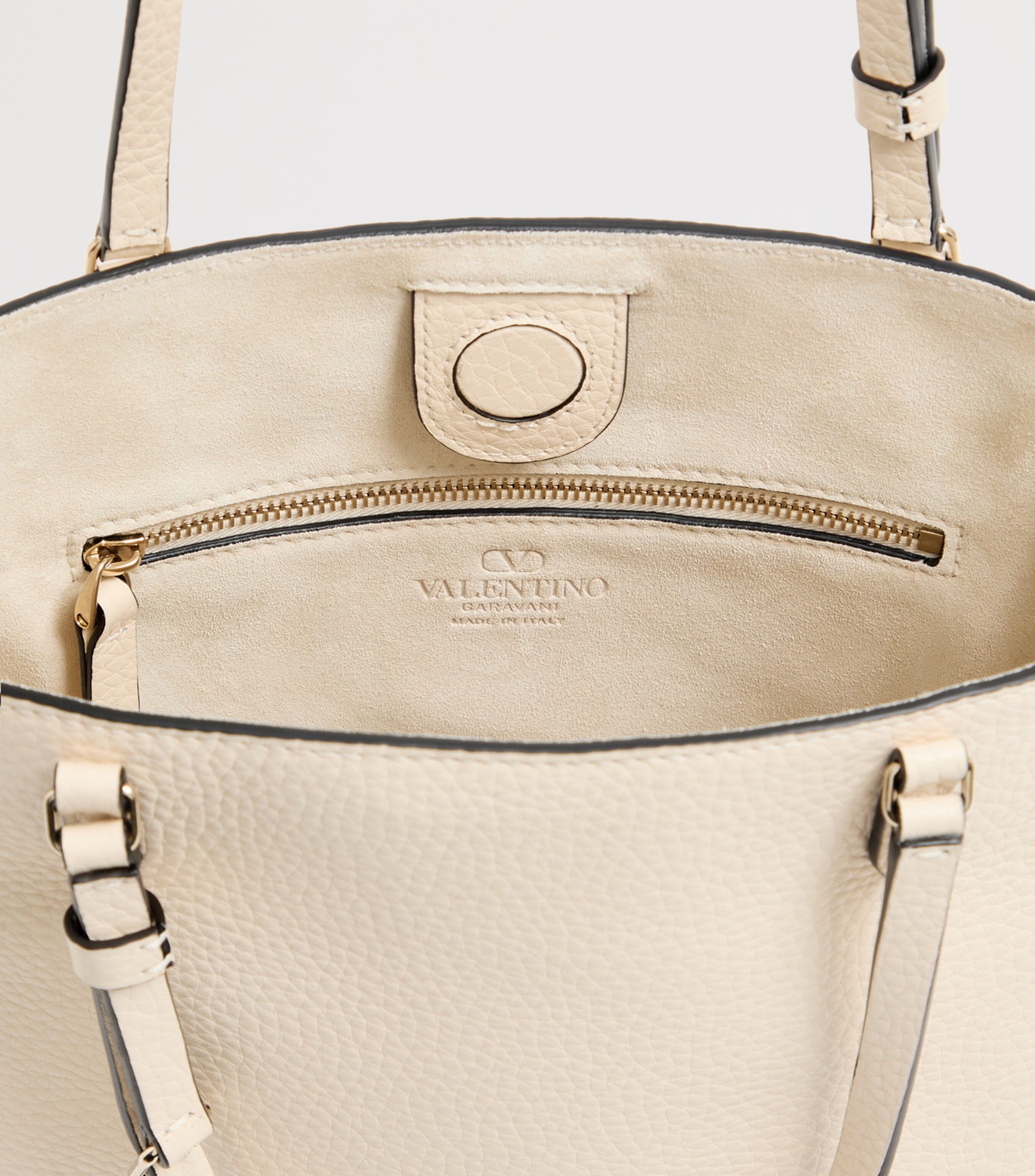 Valentino Garavani Leather Rockstud Tote Bag Image 6