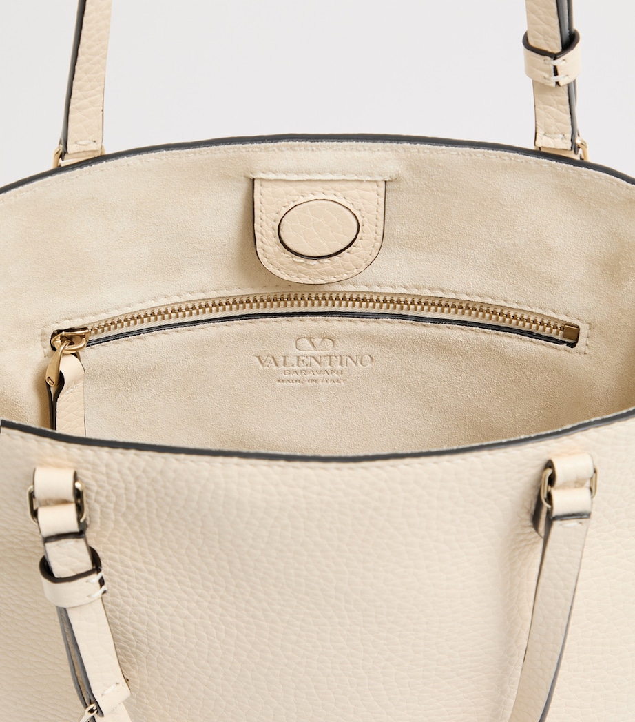 Valentino Garavani Leather Rockstud Tote Bag Image 6