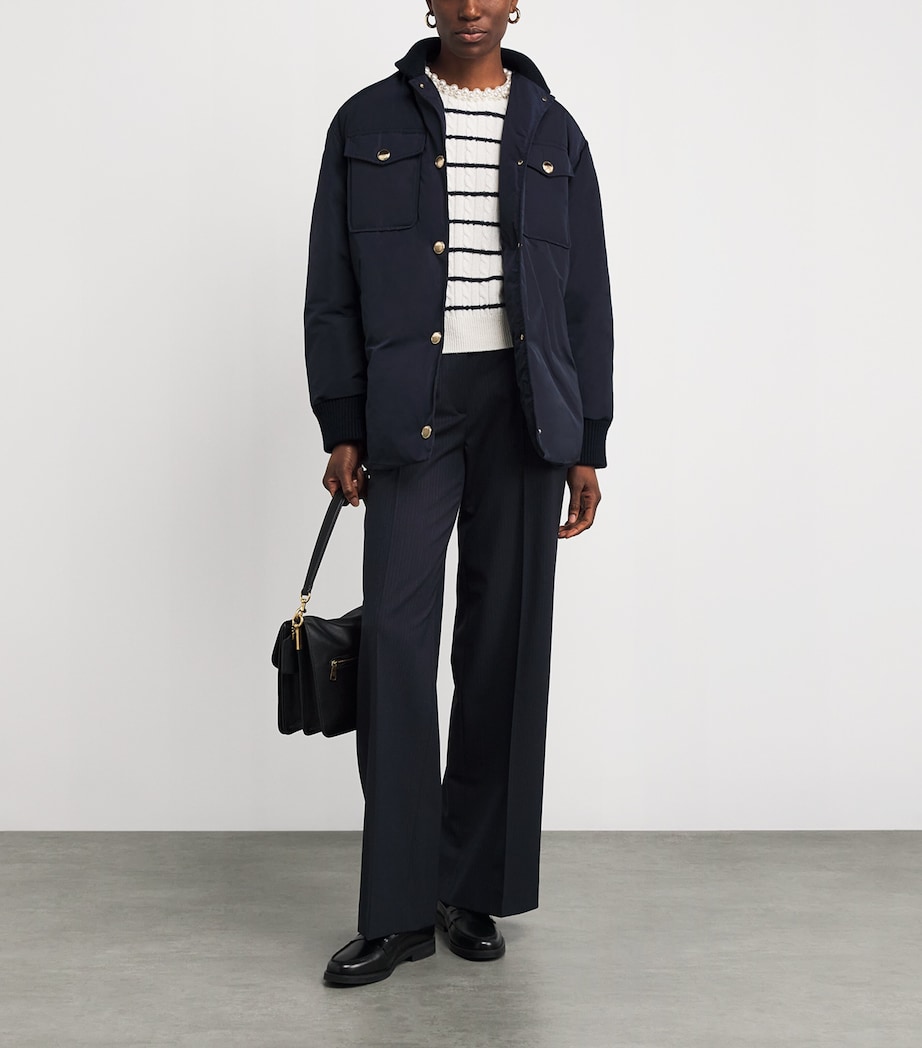 Quilted Padded Jacket NAVY BLUE Image 2