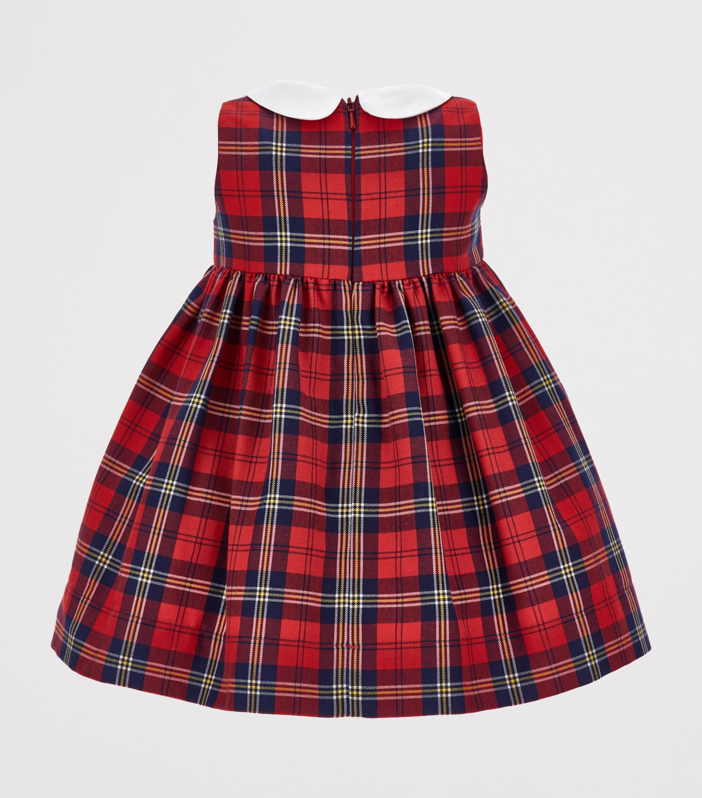 Tartan Dress (3-36 Months) RUBINO+BLUE NAVY Image 2
