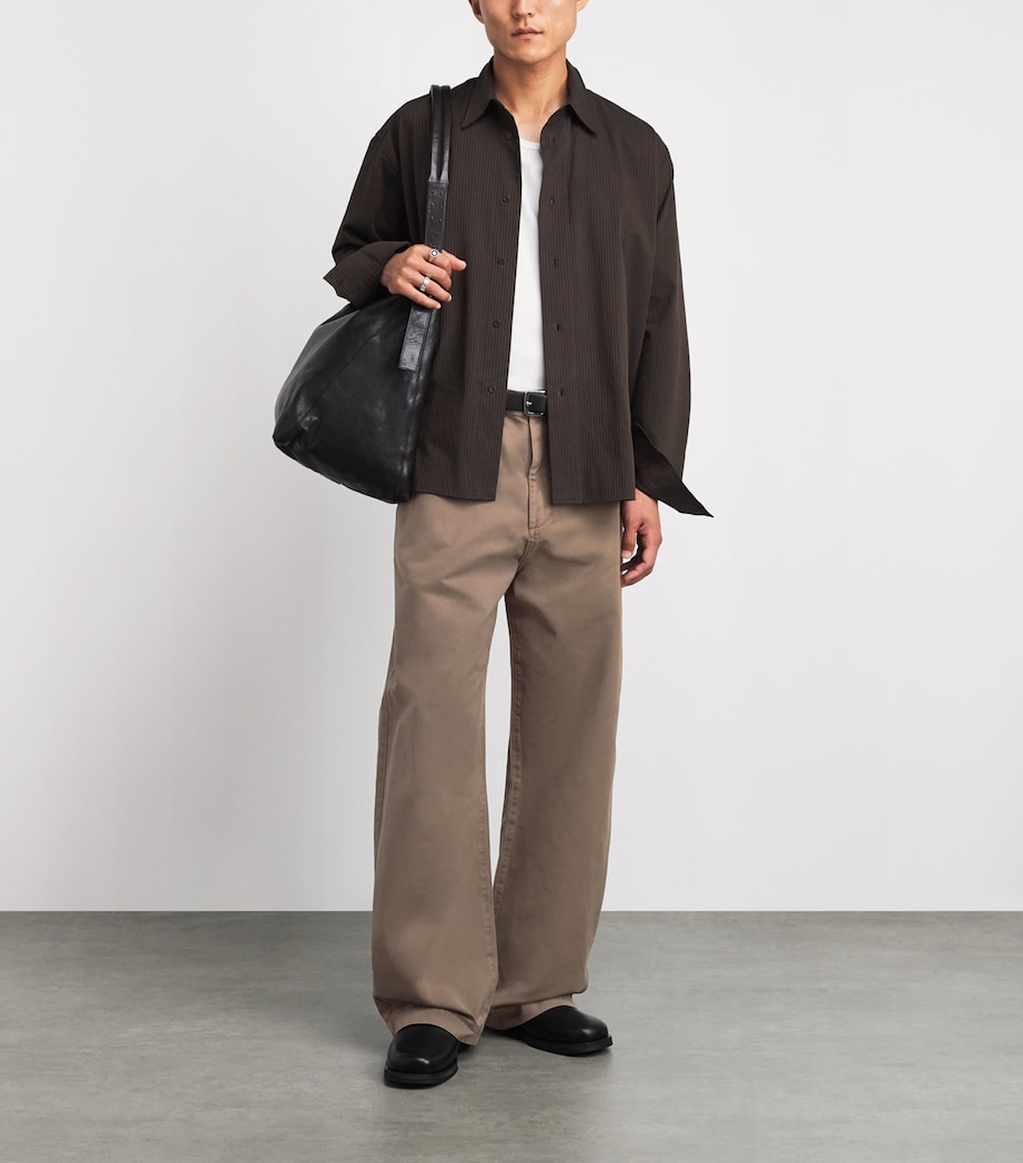 AGOLDE Mens Cotton Warrick Relaxed Trousers Rockwell Image 2