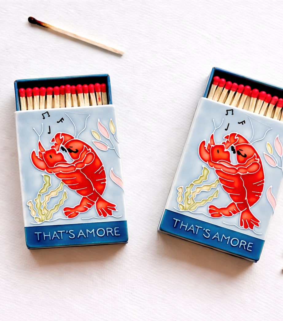 Jo Laing Ceramic Let’s Be Lobsters Matchbox Image 2