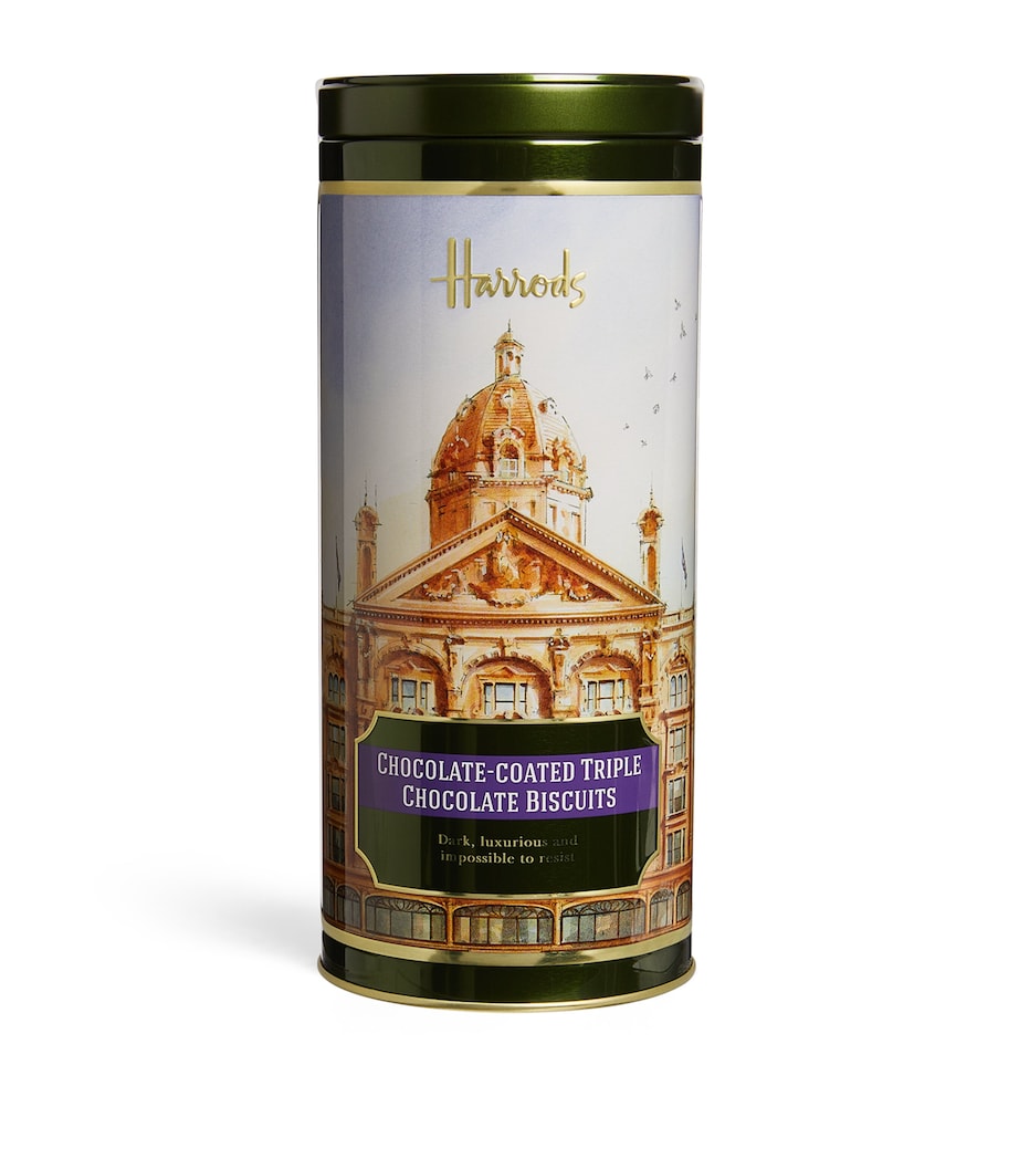 Harrods Chocolate-Coated Triple Chocolate Biscuits (200g) Image 1
