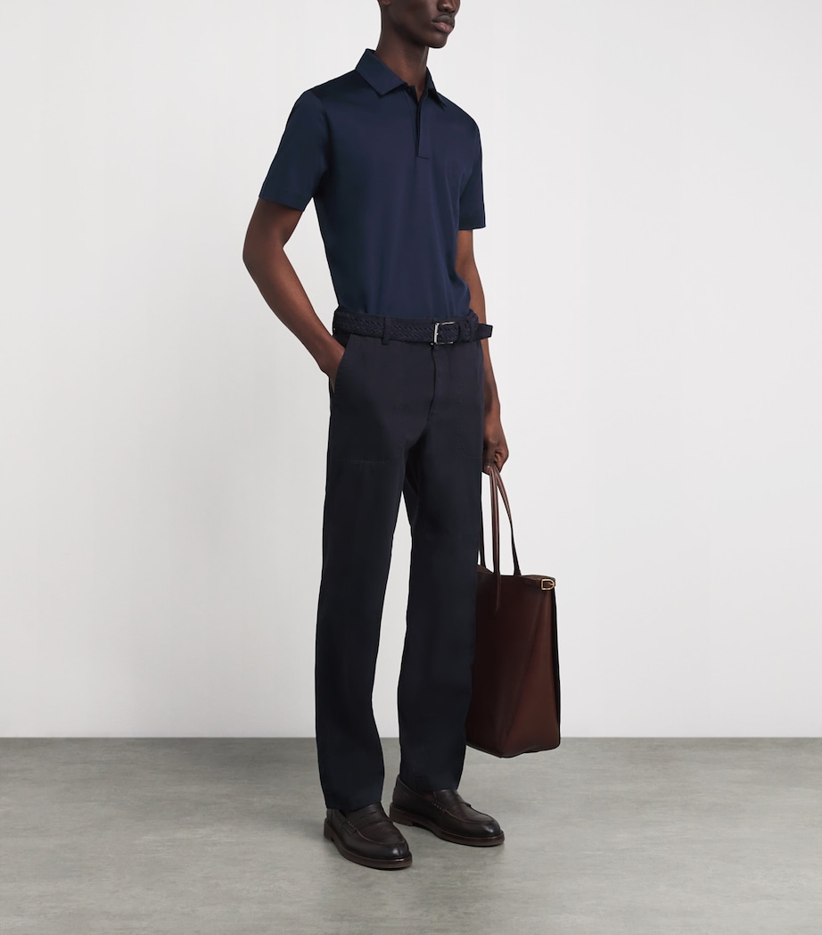 Mercerised Cotton Polo Shirt 300 Image 2