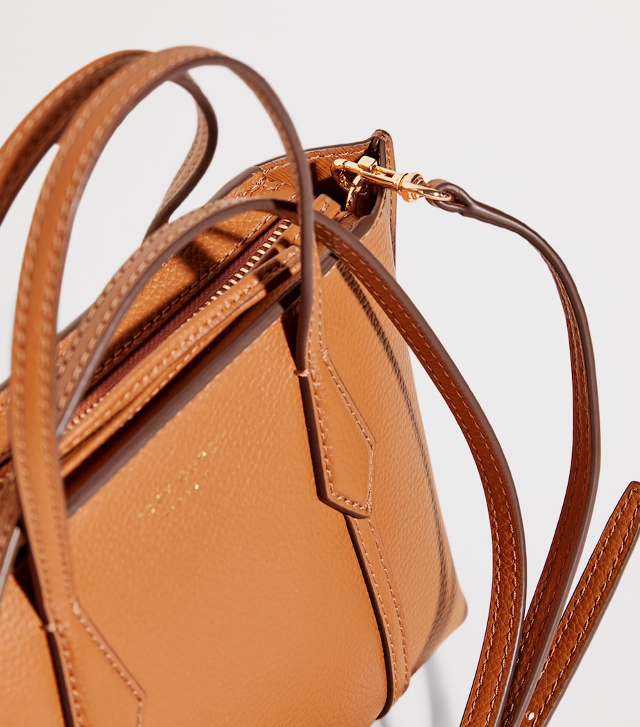 Mini Leather Perry Cross-Body Bag AUTUMN BROWN 200 Image 6