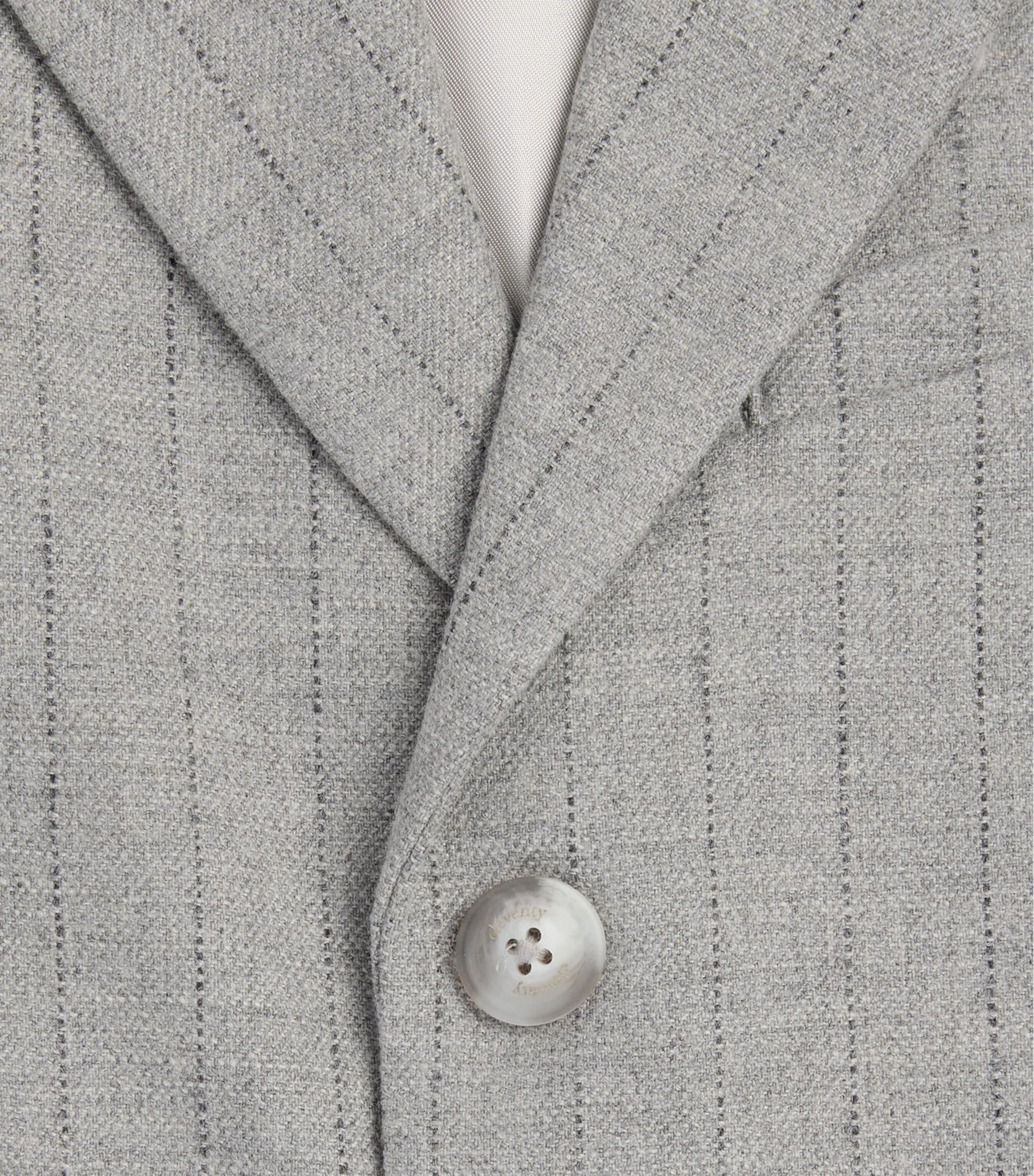 Eleventy Kids Pinstripe Blazer (2-16 Years) Grigio Med Mel. Image 2