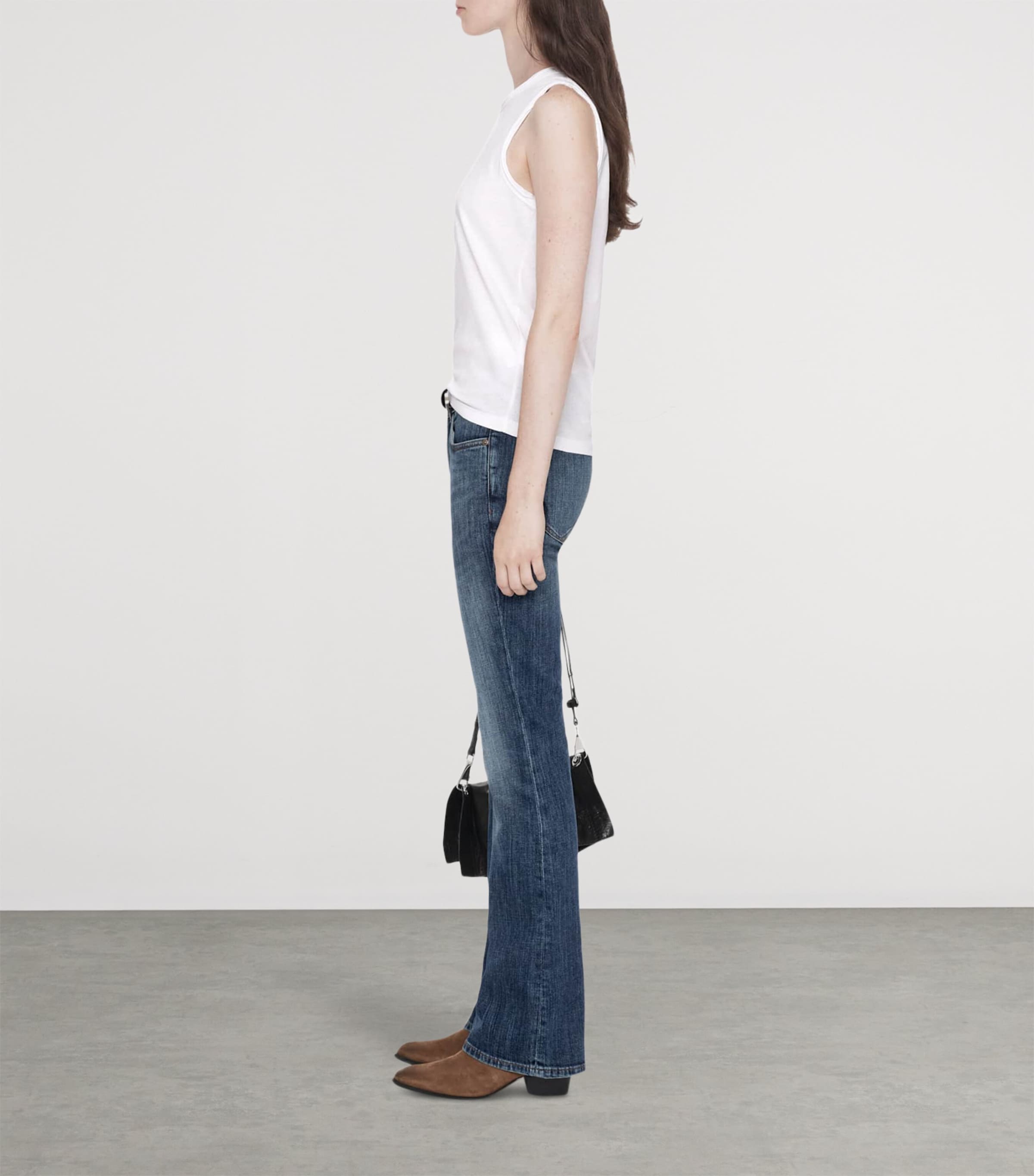 AllSaints Womens Organic Cotton Jenny Tank Top Optic White Image 8