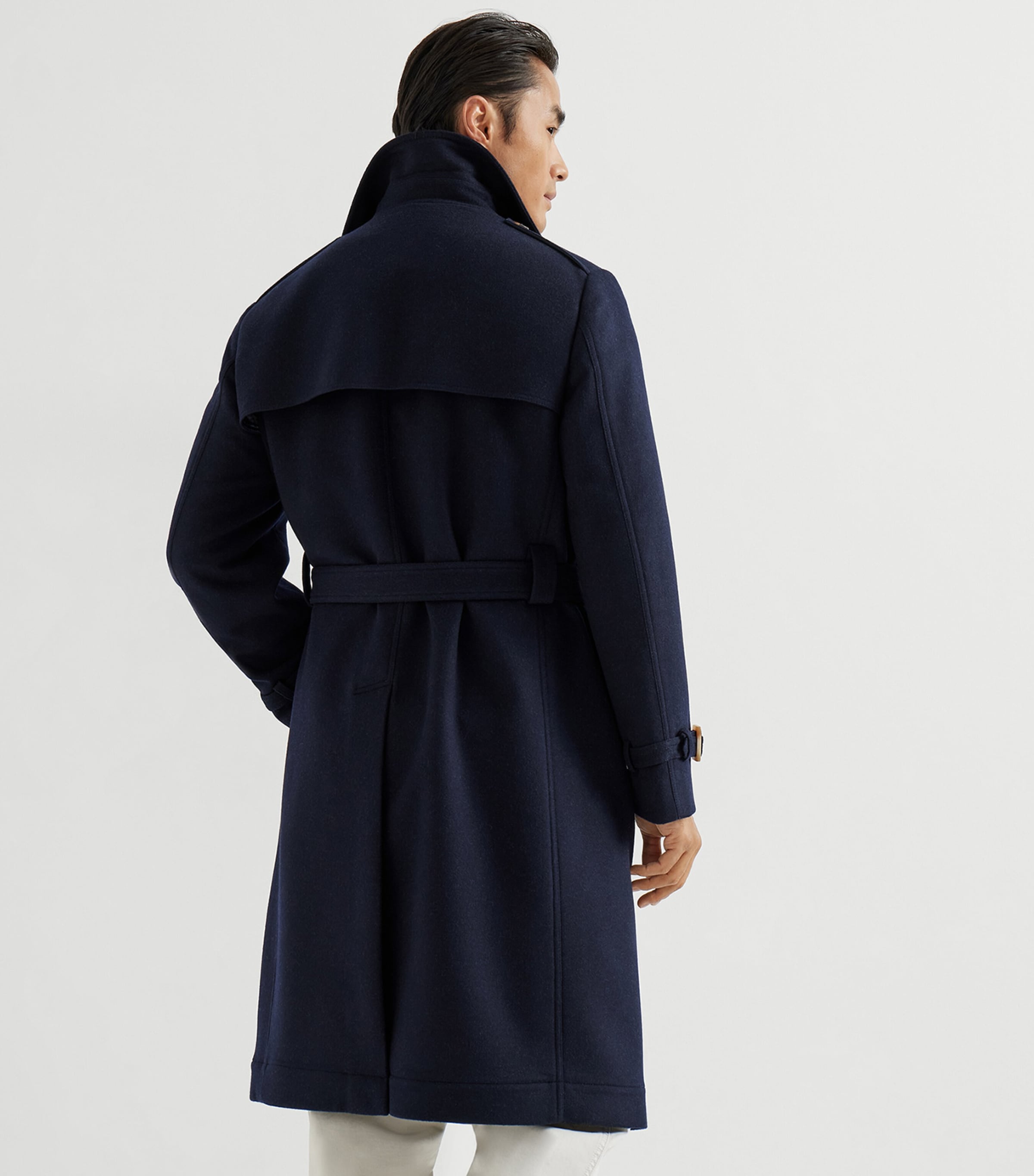 Wool Flannel Double-Cloth Trench Coat CX200 Image 5