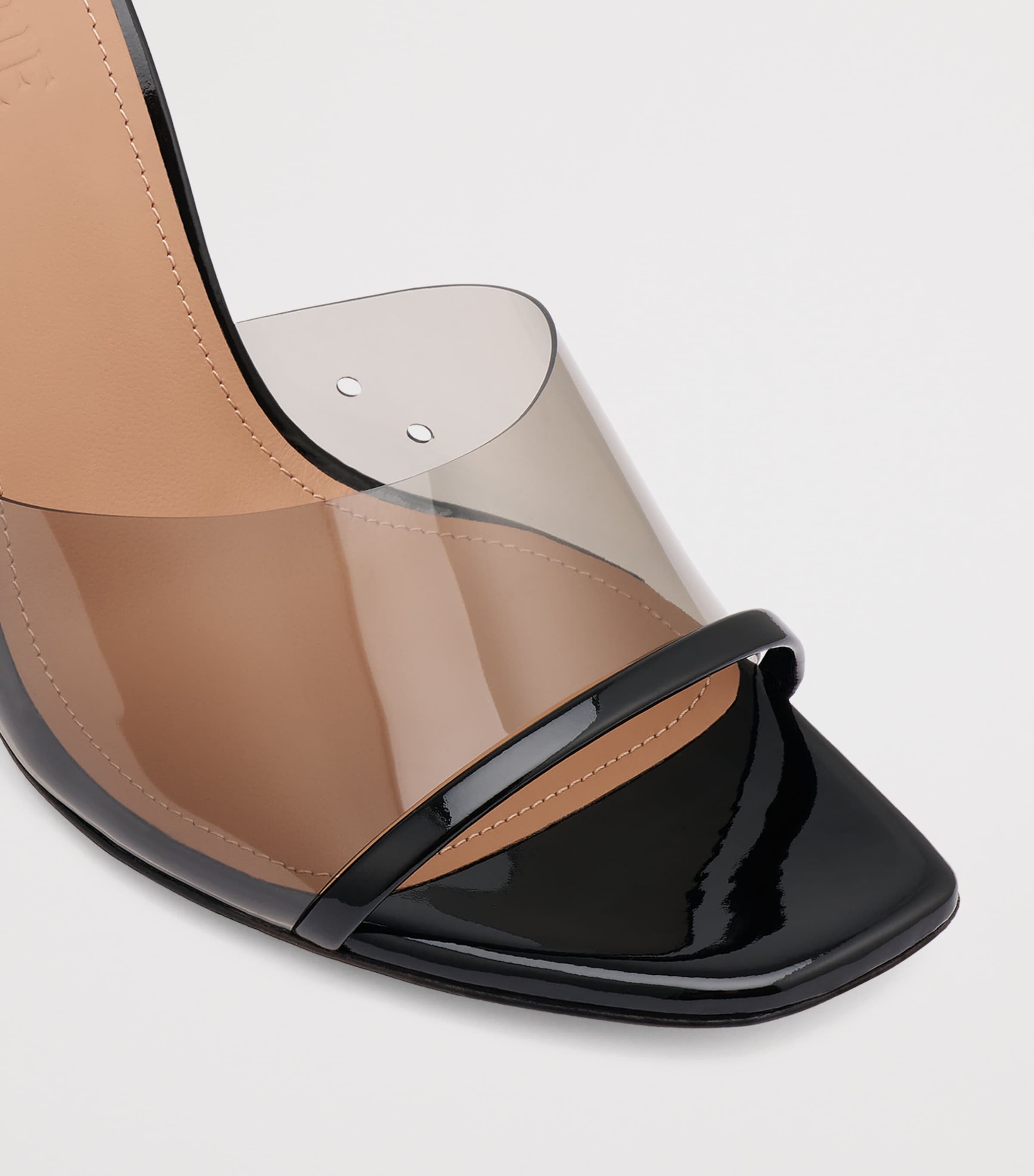 Malone Souliers PVC Roxanne Heeled Sandals 90 Black Image 5