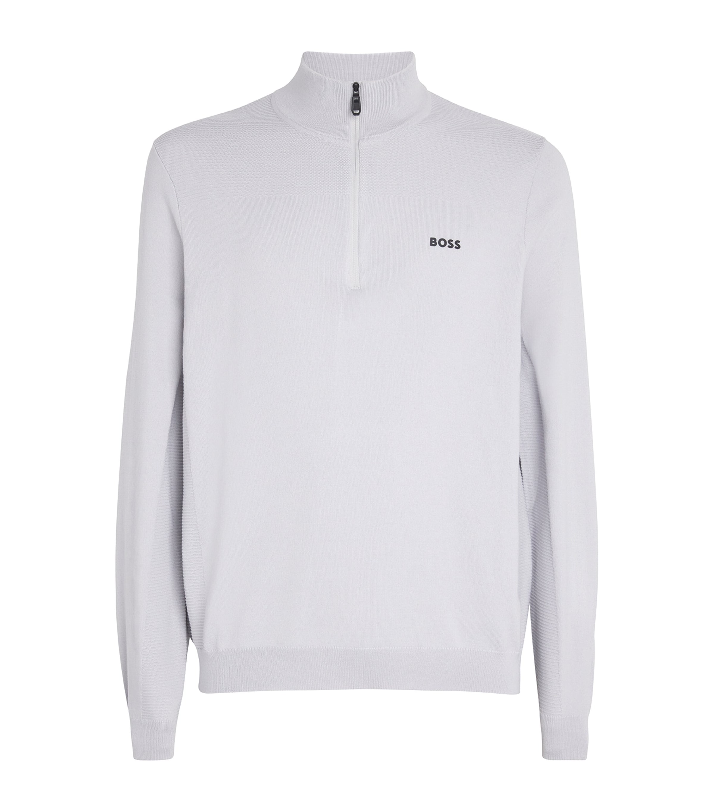 Hugo Boss Momentum X Quarter-zip Sweater In Grey